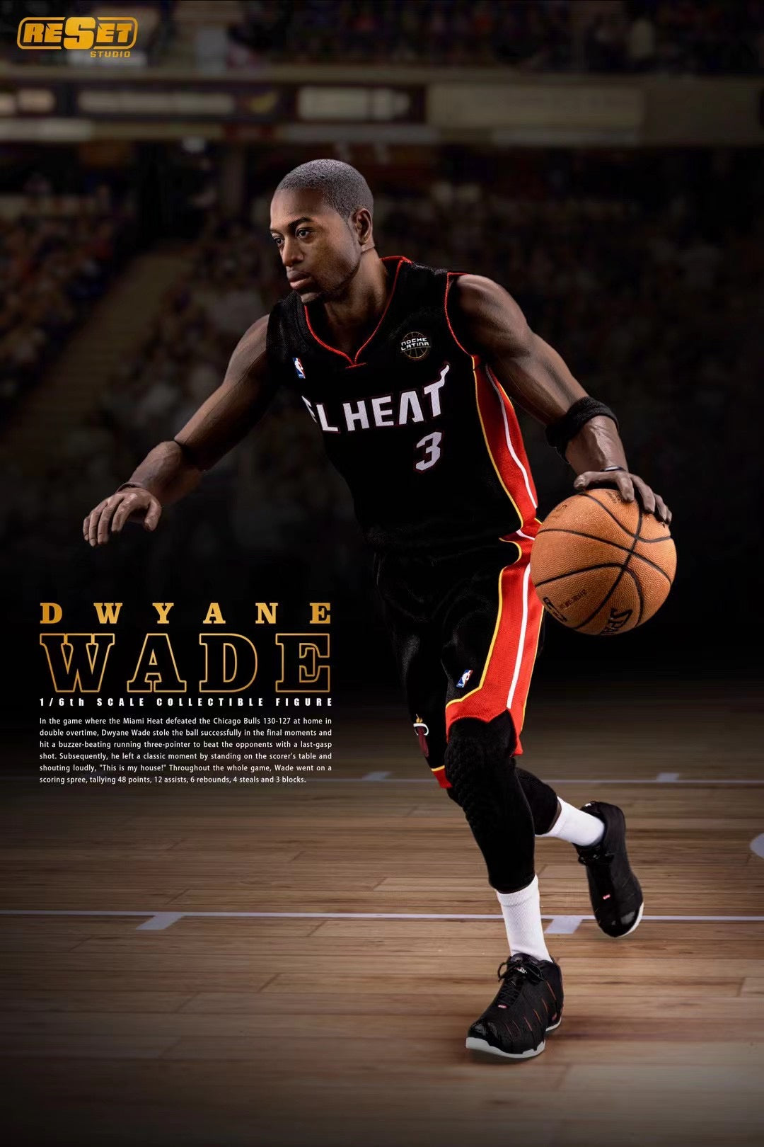 Dwyane Wade NBA Basketball Jersey - Miami Heat Throwback Jersey for Men - Perfect for Games, Fan Events & Collectibles