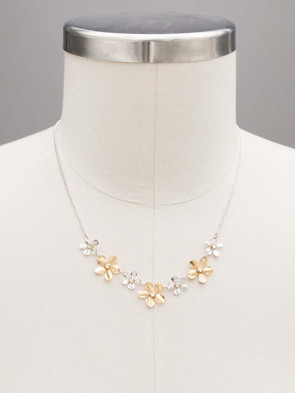 Plumeria Flower Necklace for Women - Hawaiian Style Layered Chain Pendant Jewelry - Perfect for Beach Vacations, Summer Outfits & Boho Fashion