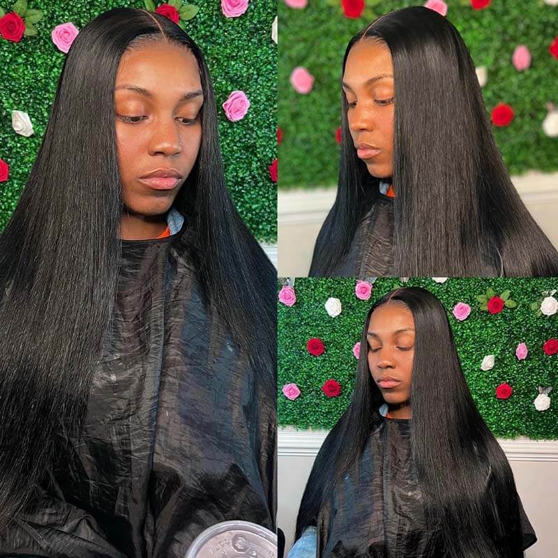 Eullair Affordable 4x4/13x4/13x6 Lace Front Wigs for Black Women - Straight/Body Wave/Curly/Yaki Straight Human Hair | Perfect for Daily Wear, Parties & Special Occasions