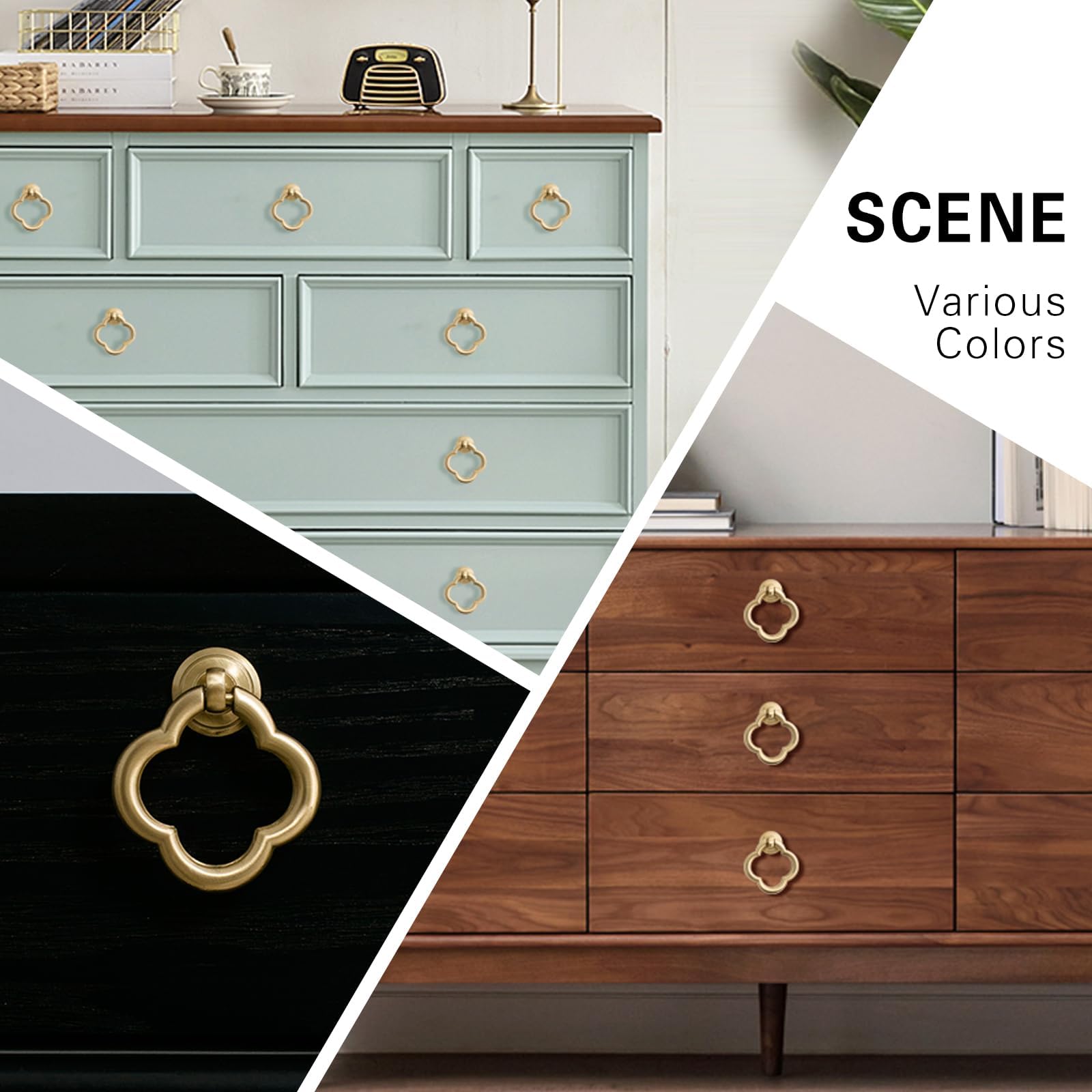 2 Pack 55mm Gold Cabinet Knobs - Zinc Alloy Drawer Handles for Kitchen Cabinets, Dressers & Furniture - Durable & Stylish Hardware for Home Decor & DIY Projects
