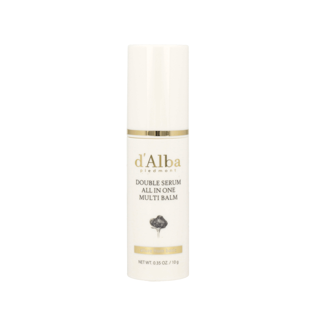 d'Alba Double Serum All-In-One Multi Balm 10g - Hydrating Face & Lip Moisturizer for Dry Skin, Day & Night Use - Perfect for Travel Skincare & On-The-Go Hydration