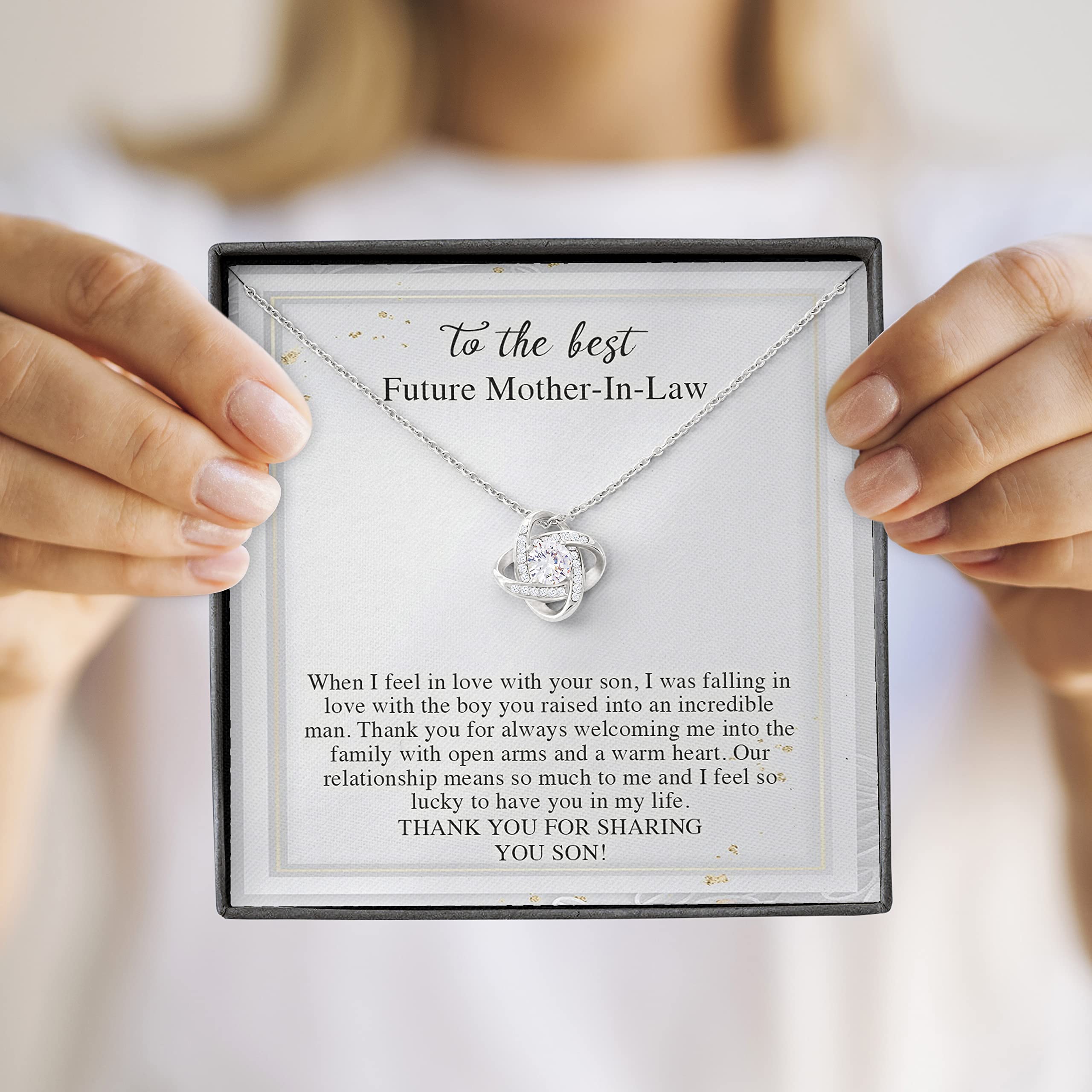 Elegant Mother of the Groom Necklace Gift Set - Thoughtful Jewelry for Future Mother-in-Law from Bride | Perfect Wedding Day, Birthday, Christmas & Mother's Day Present | Ideal for Special Occasions & Family Celebrations