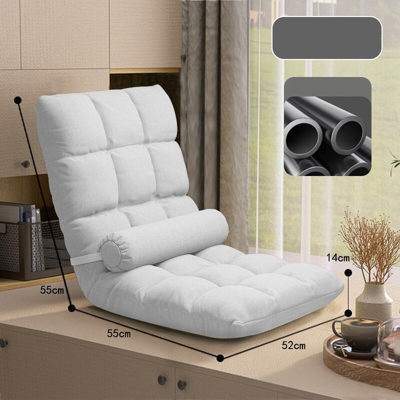 Comfortable Tatami Foldable Recliner Sofa Chair - Adjustable Backrest for Living Room, Bedroom & Outdoor Relaxation | Perfect for Lounging, Napping & Reading