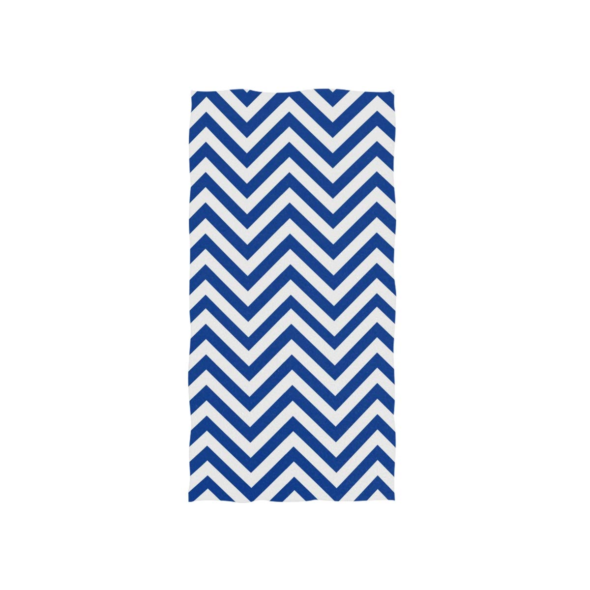 ALAZA Microfiber Gym Towel - Fast Drying Sports & Fitness Towel, 15x30 Inch Blue White Chevron Pattern - Perfect for Workouts, Yoga, Swimming & Travel