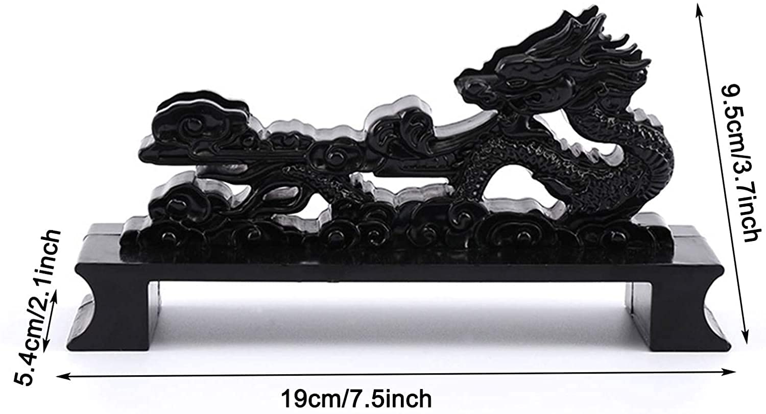 Black Dragon Shaped Samurai Sword Stand - Chinese Themed Katana Display Holder for Japanese Ninja & Master Swords - Perfect for Home Decor, Martial Arts Studios & Weapon Collections