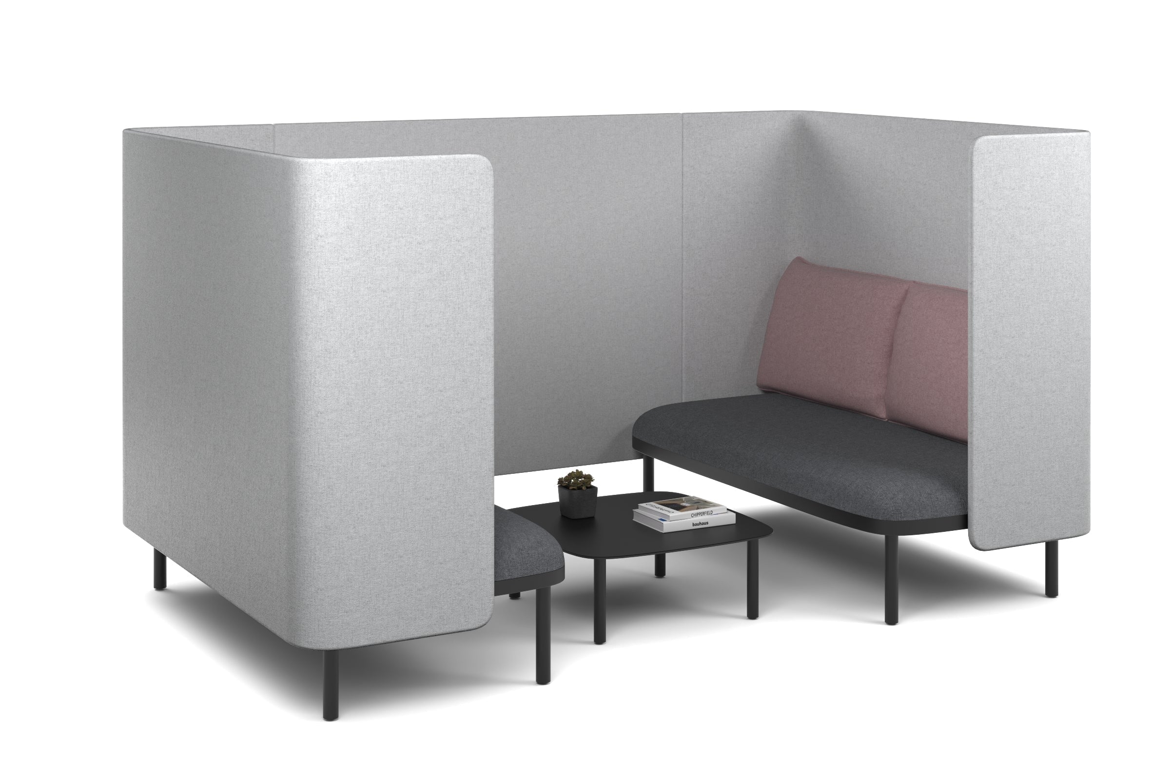 Comfortable Two-Person Privacy Pod Booth for Office, Home & Libraries - Soundproof & Cozy Seating Solution