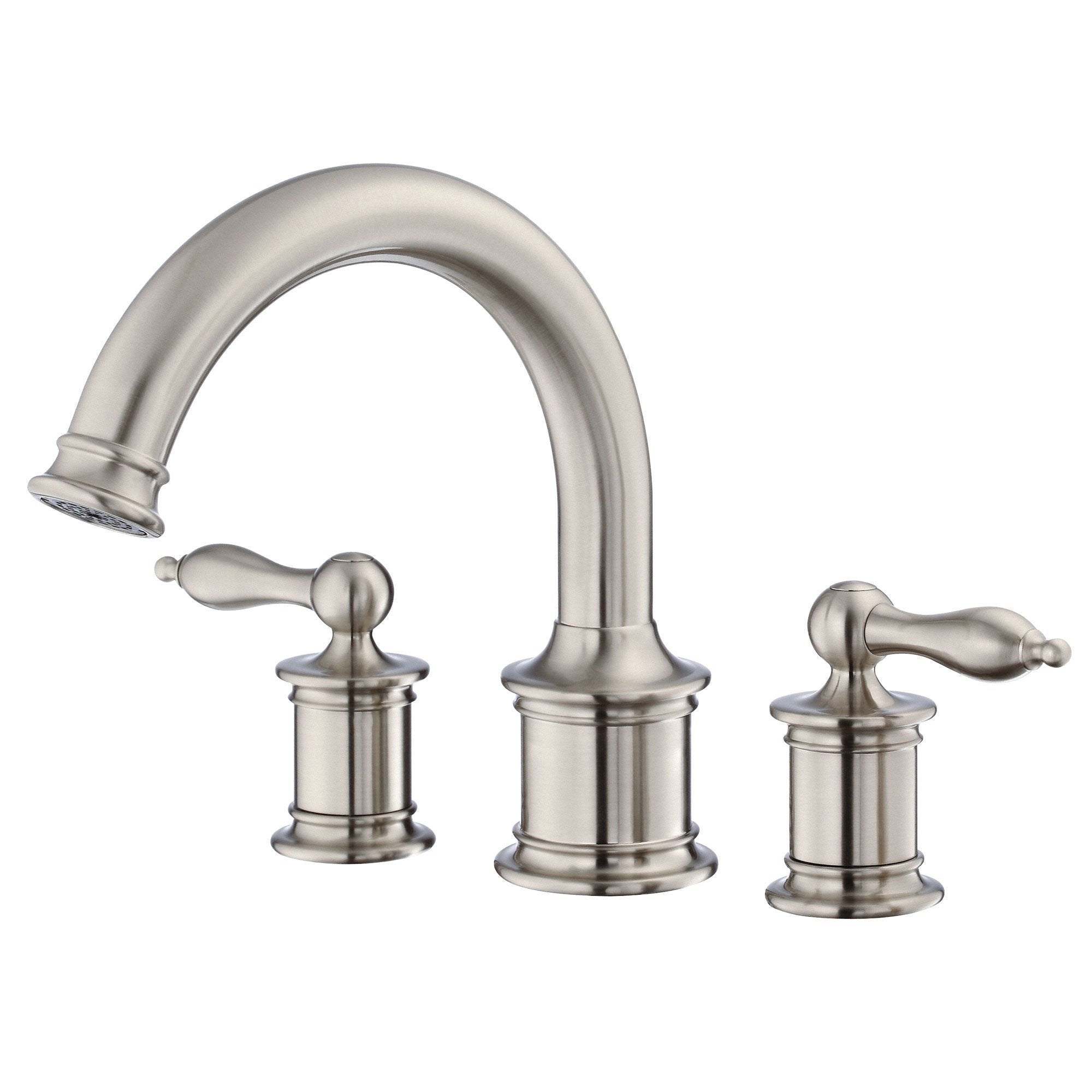 Danze Prince Brushed Nickel High Volume Roman Tub Filler Faucet with Rough-in Valve | Luxury Bathroom Upgrade for Spa-Like Experience