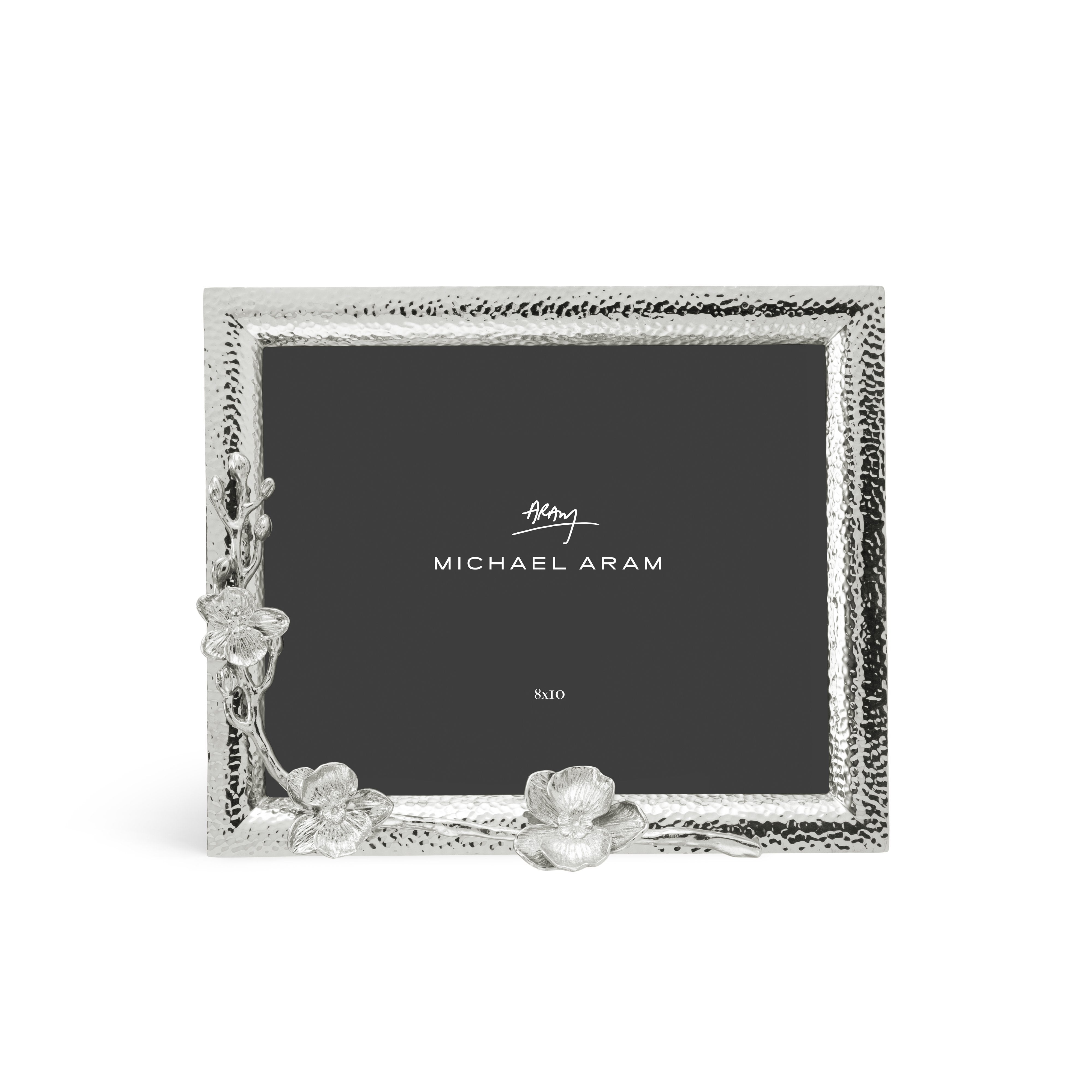 Elegant White Orchid Picture Frame - Perfect for Home Decor, Wedding Photos & Wall Art Displays