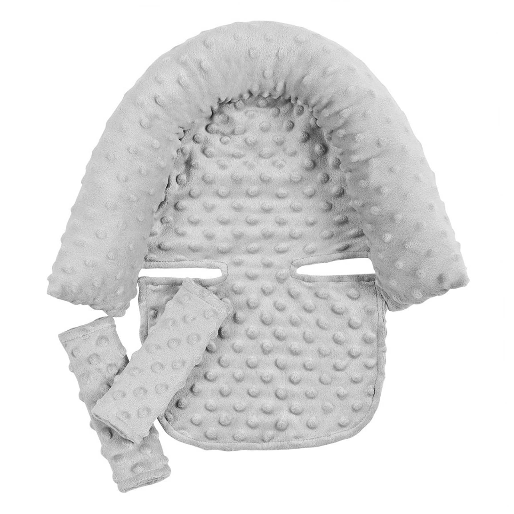 Baby Stroller Head & Neck Support Pillow - Infant Car Seat Headrest with Adjustable Strap - Soft & Breathable Newborn Lounger for 0-12 Months - Perfect for Strollers, Car Seats & Baby Rockers