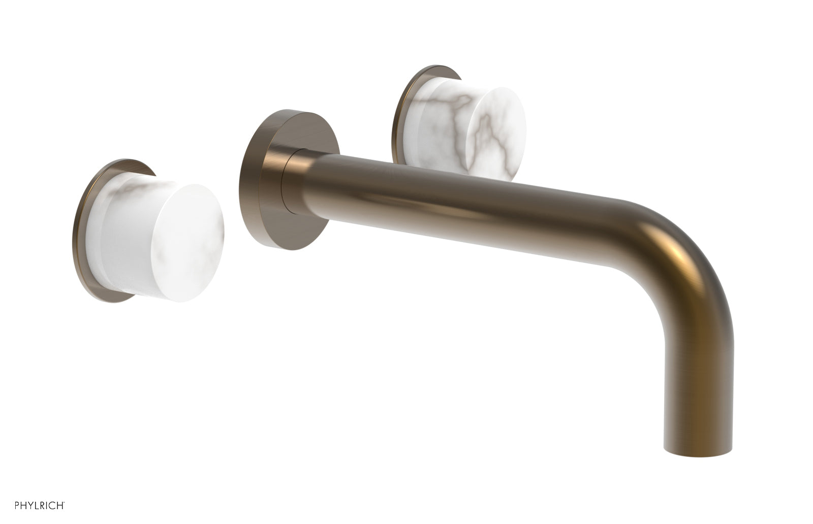 Premium White Marble Wall-Mounted Lavatory Sink Set - Modern Bathroom Vanity with Faucet for Small Spaces, Powder Rooms & Guest Baths