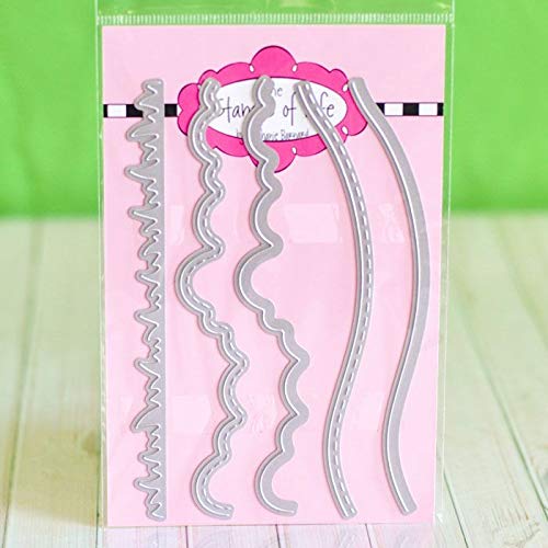 Premium Border Dies for Card Making & Scrapbooking - Creative Paper Cutting Templates by The Stamps of Life | Perfect for DIY Greeting Cards, Wedding Invitations & Memory Albums