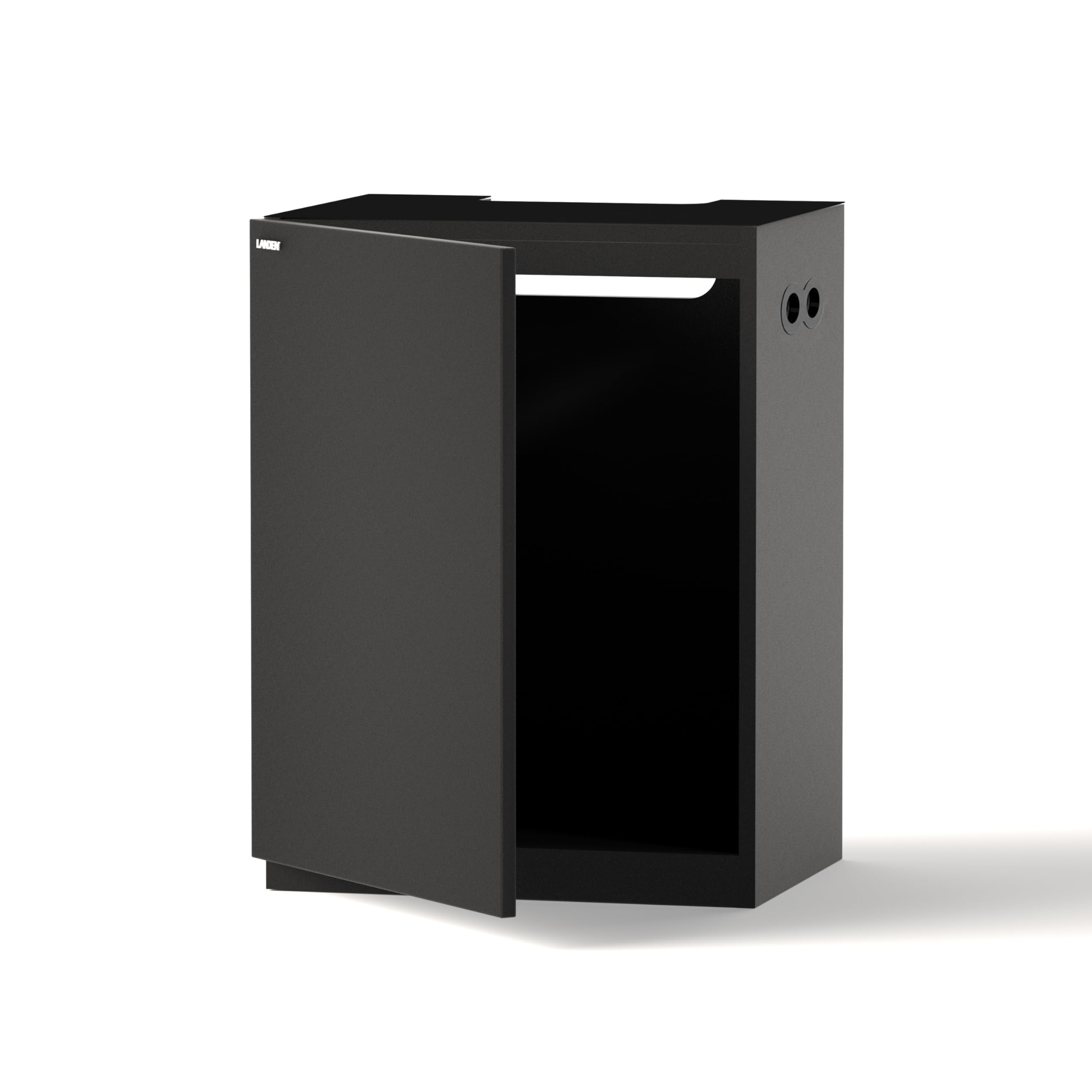 LANDEN 30 Gallon Aquarium Stand - Sturdy Wooden Fish Tank Cabinet for Freshwater & Saltwater Aquariums, Reptile Terrariums - Includes Nano Foam Leveling Mat - 23.6
