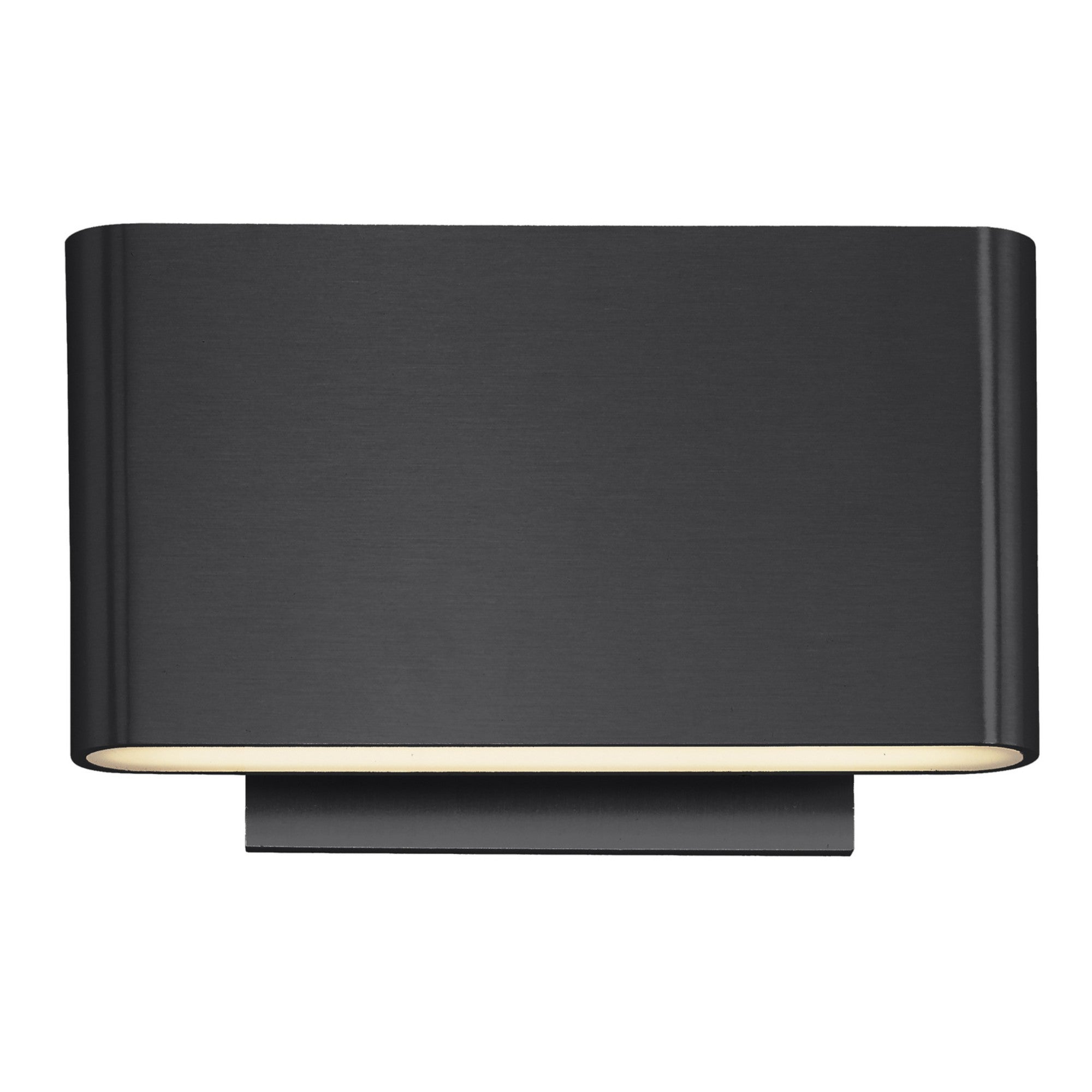 Alumilux Spartan LED Outdoor Wall Sconce Light Fixture - Waterproof Exterior Lighting for Porch, Garage & Patio - Modern Black Wall Mount Light for Home Security & Curb Appeal