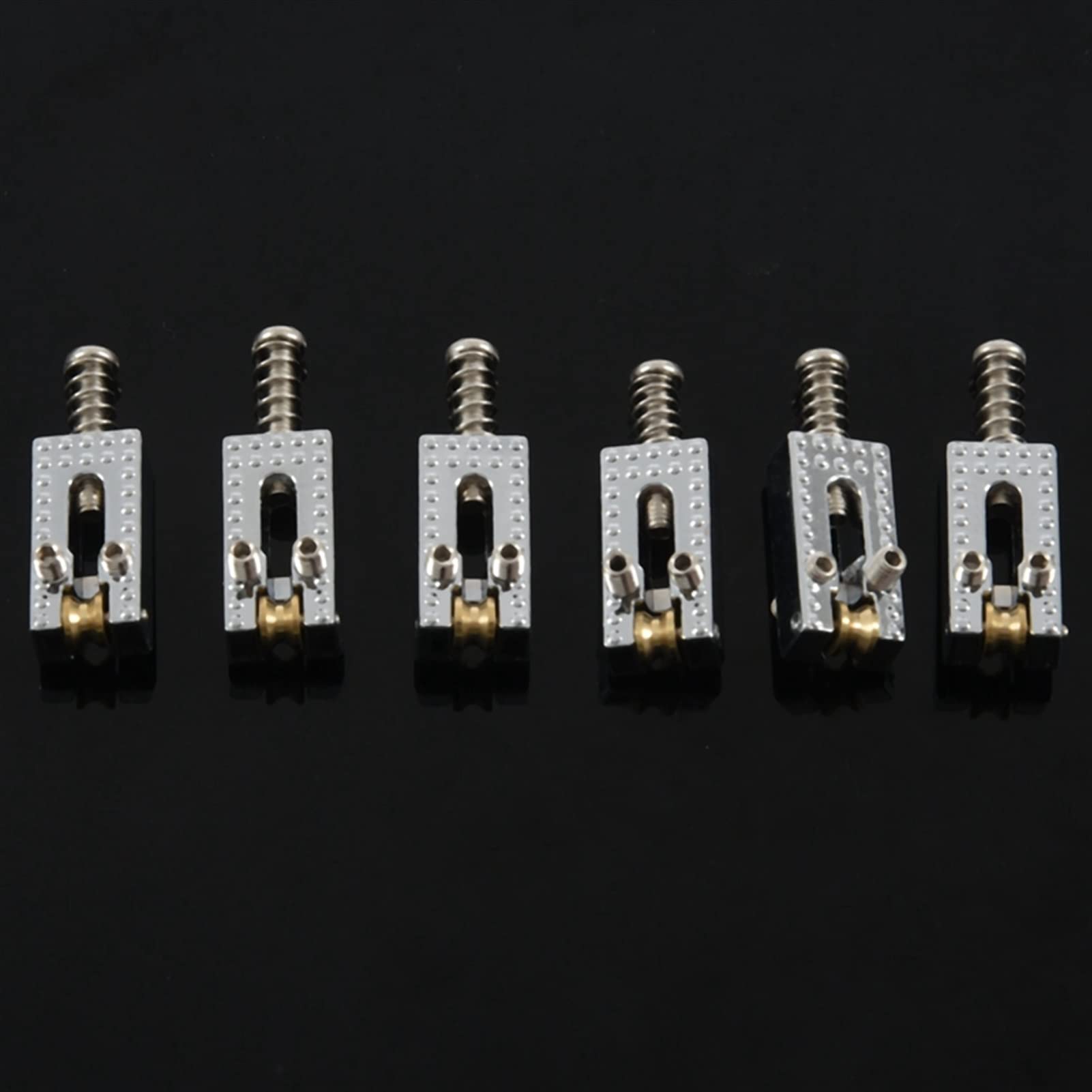 12 Roller Bridge Tremolo Saddles with Wrench for ST/TL Electric Guitar - Chrome Replacement Bridge for Smooth Vibrato & Stable Tuning - Perfect for Rock, Blues & Metal Performances