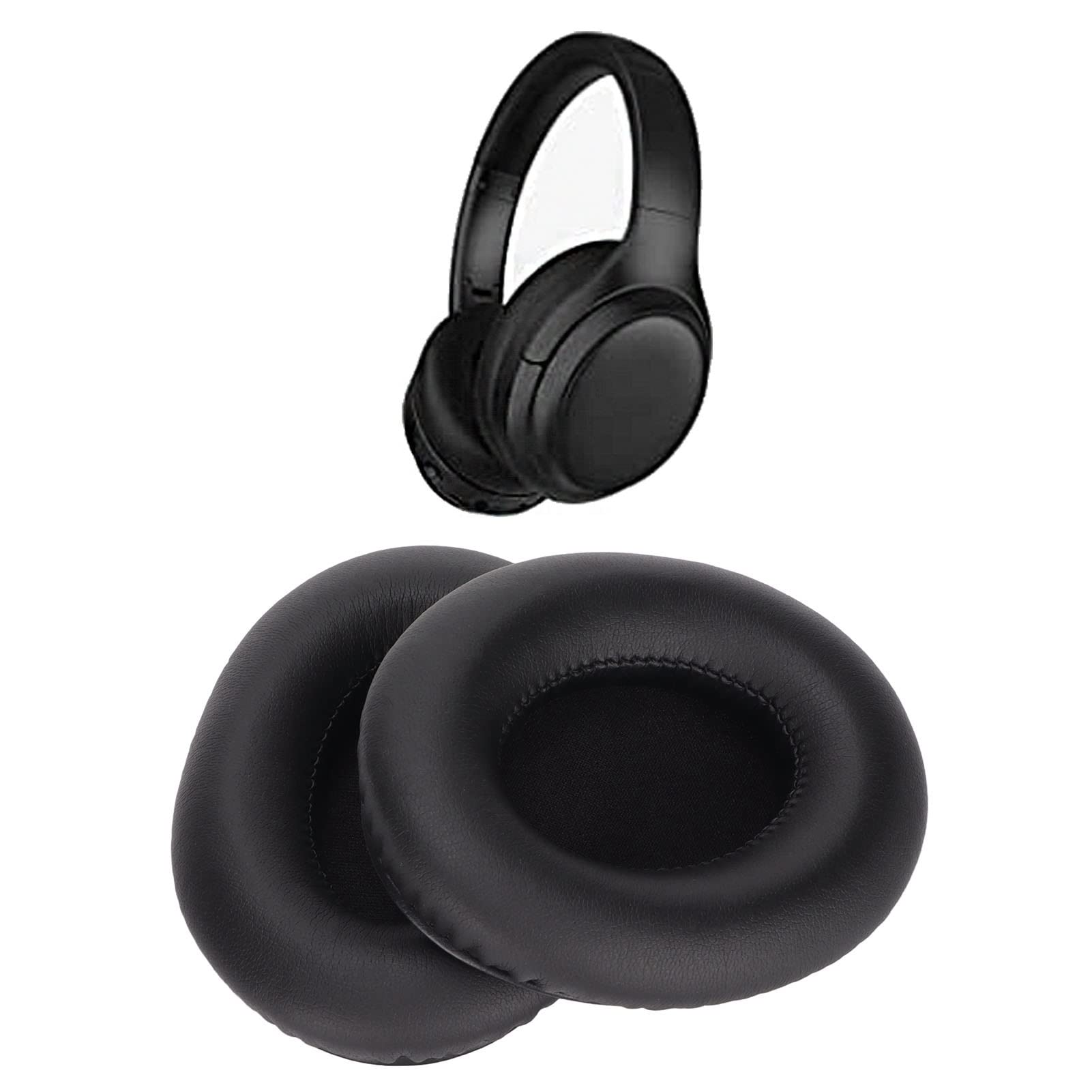 Soft Protein Leather Ear Pads Replacement for TaoTronics TT-BH060 Headphones - Noise Isolating Memory Foam Cushions for Comfortable Gaming, Music & Office Use
