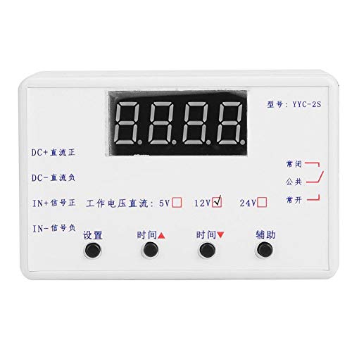Hilitand Adjustable Timer Delay Relay 5V/12V/24V - LED Display Automation Control Switch Module for Industrial Equipment, Home Appliances & DIY Projects