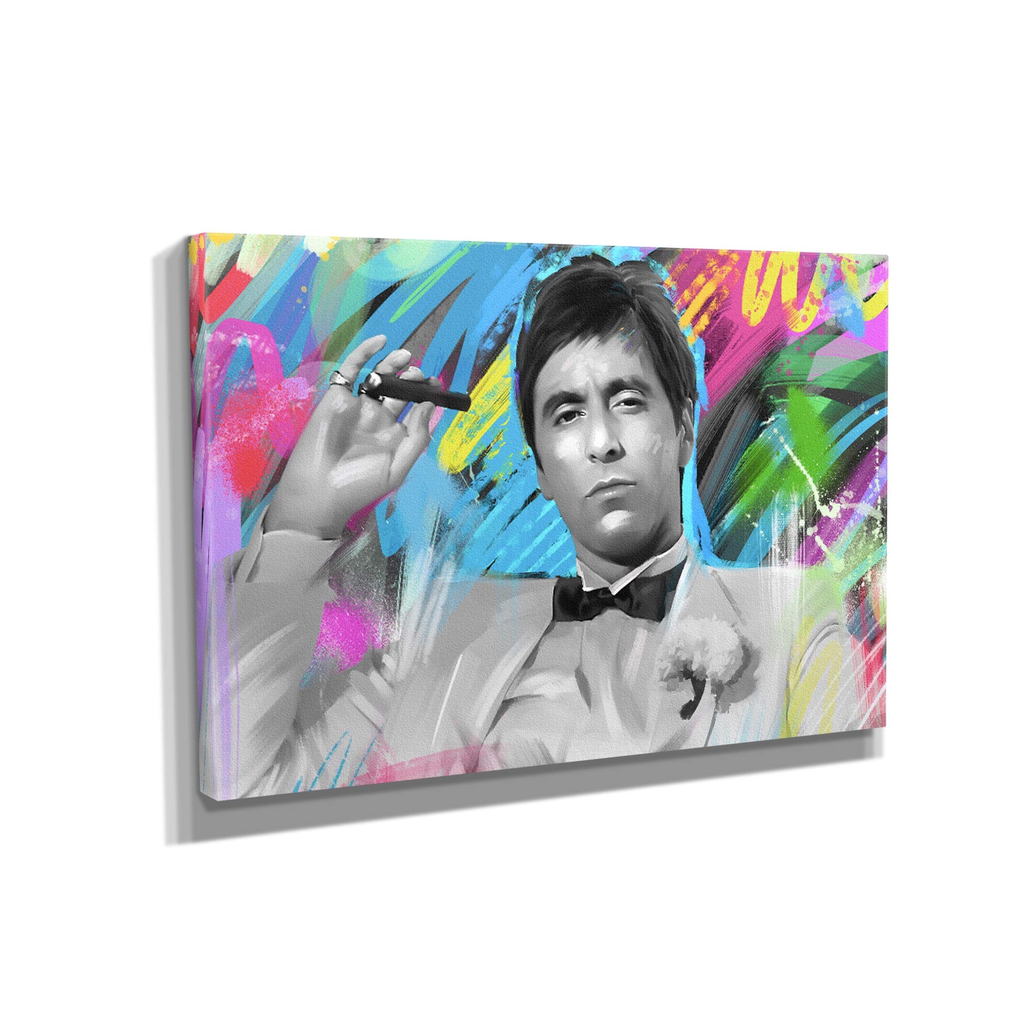Scarface King Style 2 Canvas Wall Art - 36