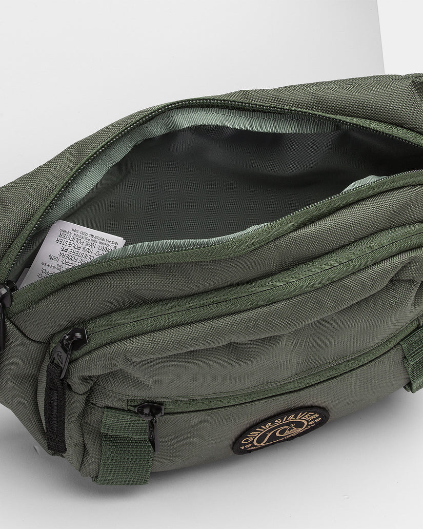 Quiksilver Lone Walker Fanny Pack (CRE0) - Water-Resistant Waist Bag for Hiking, Travel & Outdoor Adventures