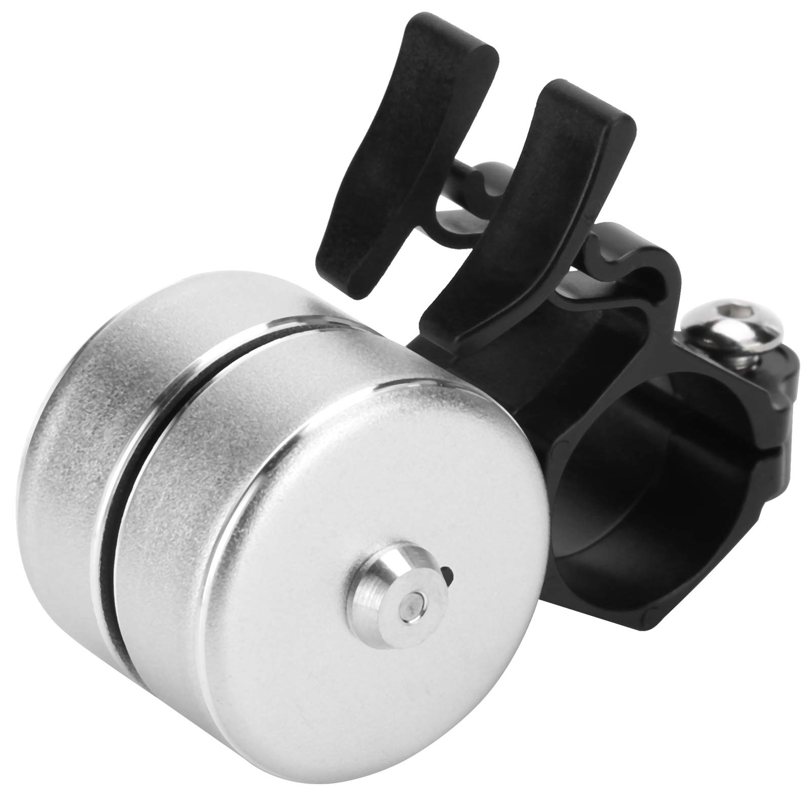 Premium Aluminum Alloy Bike Alarm & Bell - Loud Bicycle Security Alarm with Convenient Ring Function - Anti-Theft Protection for Mountain Bikes, Road Bikes & Commuter Bicycles (Silver) - Perfect for Urban Cycling, Trail Riding & Daily Commutes