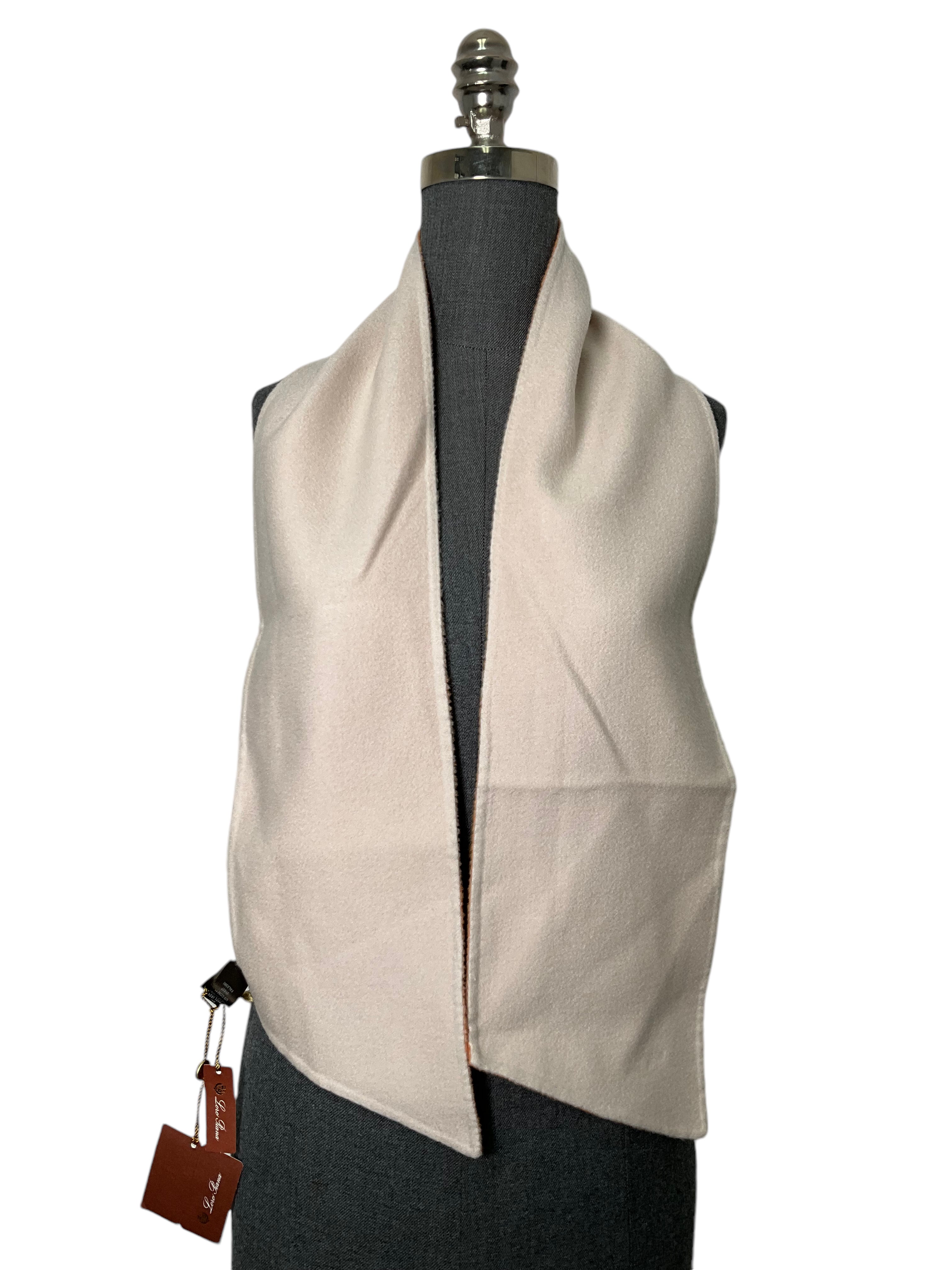LORO PIANA Luxury Cashmere Tie Scarf for Men & Women - Soft Winter Fashion Accessory for Office, Travel and Special Occasions