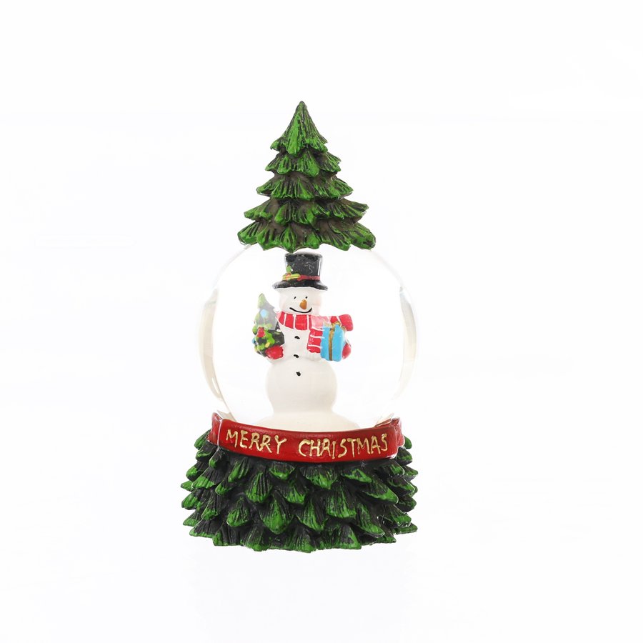 ART PRINT APJ Snow Globe - Snowman In Tree Decoration (350g) - Perfect for Christmas Gifts, Home Decor & Holiday Displays