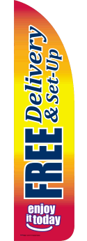 Feather Flag Banner for Sidewalk Advertising - Lightweight & Durable (Flag Only) | Perfect for Outdoor Events, Grand Openings & Sales Promotions