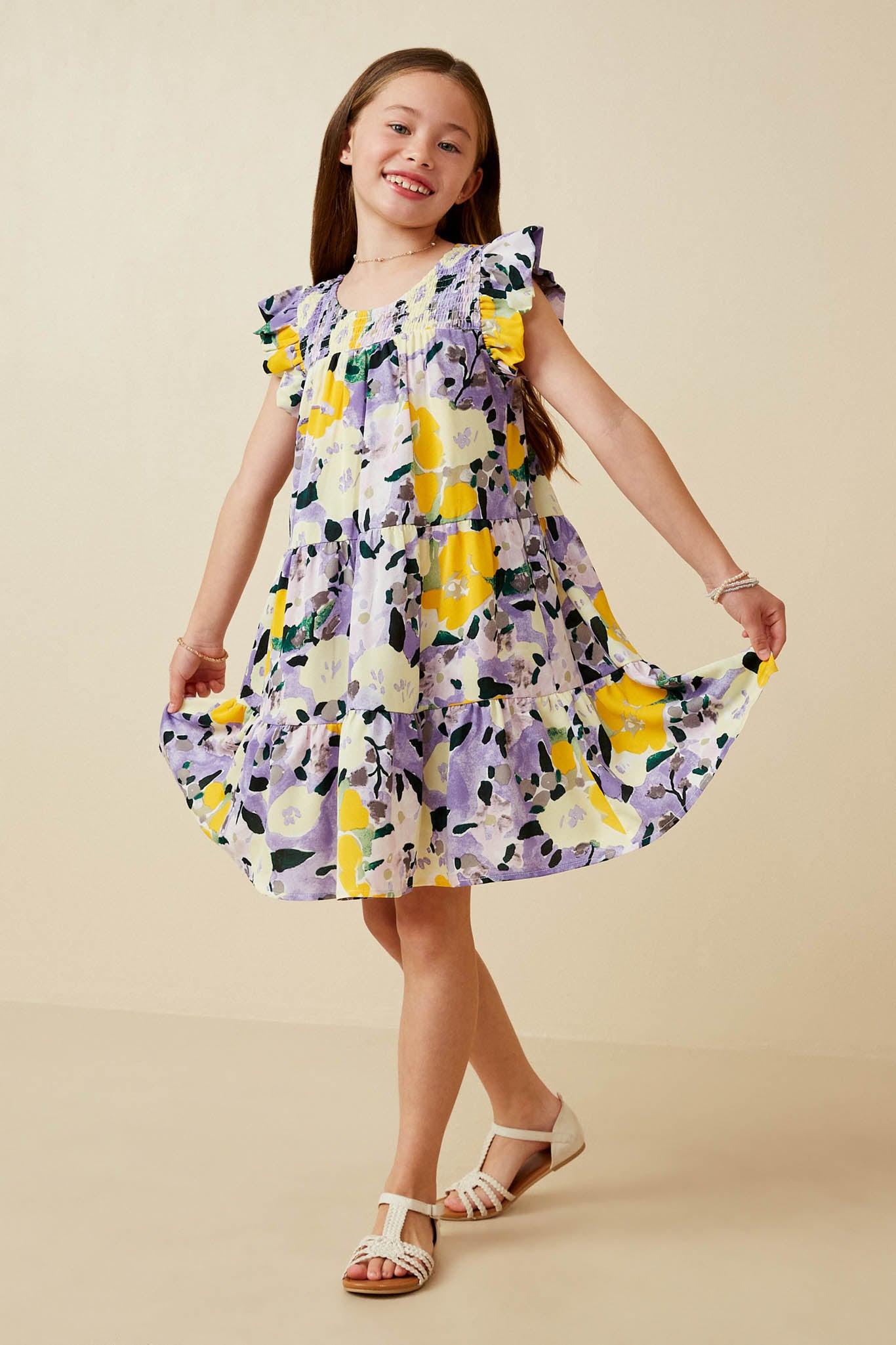 Floral Print Ruffled Tank Dress for Women - Summer Boho Chic Smock Dress for Beach, Vacation & Casual Outings