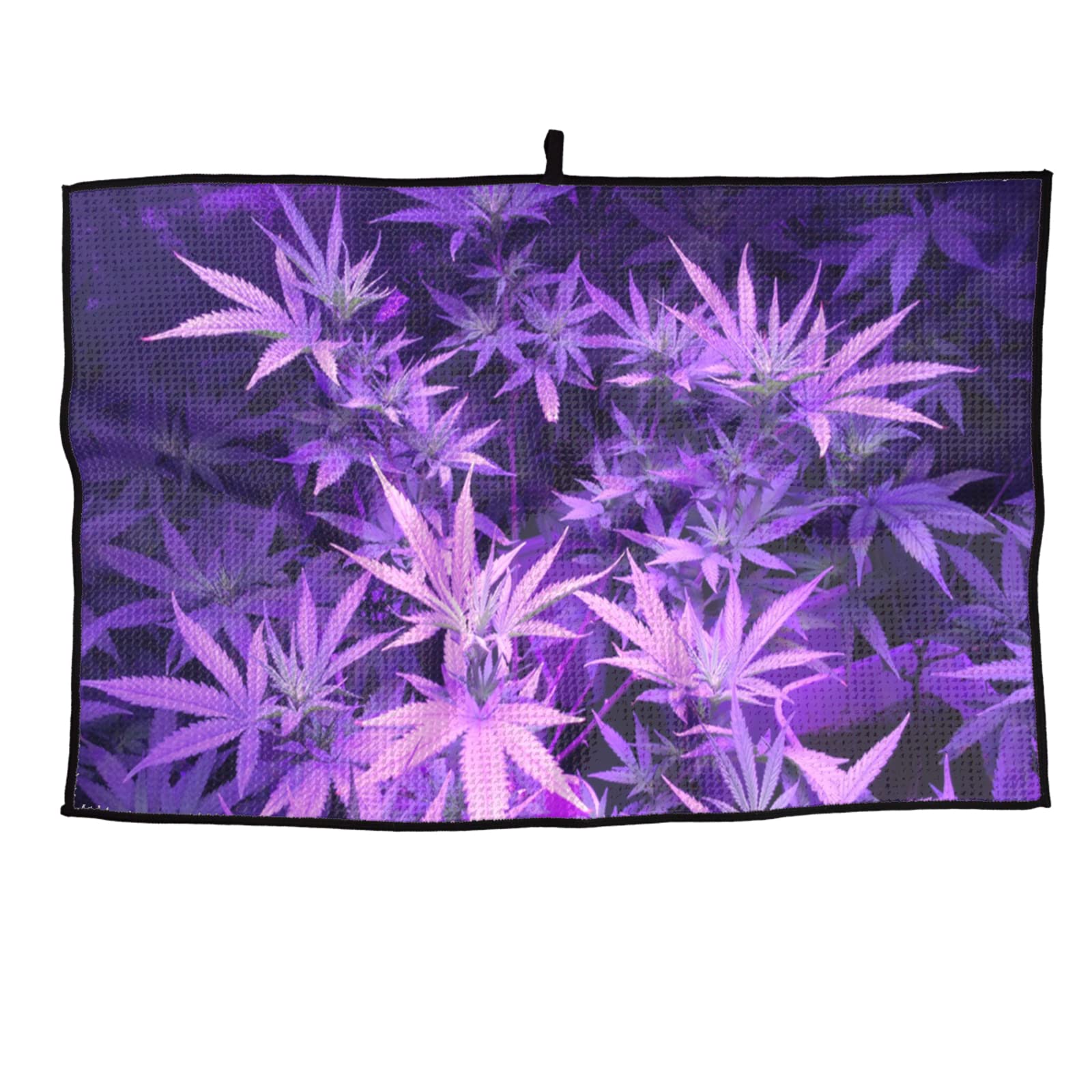 Purple Cannabis Leaf Golf Towel - Quick Dry Sports Towel for Golf Clubs, Gym & Workout - Perfect for Golfers, Fitness Enthusiasts & Outdoor Activities