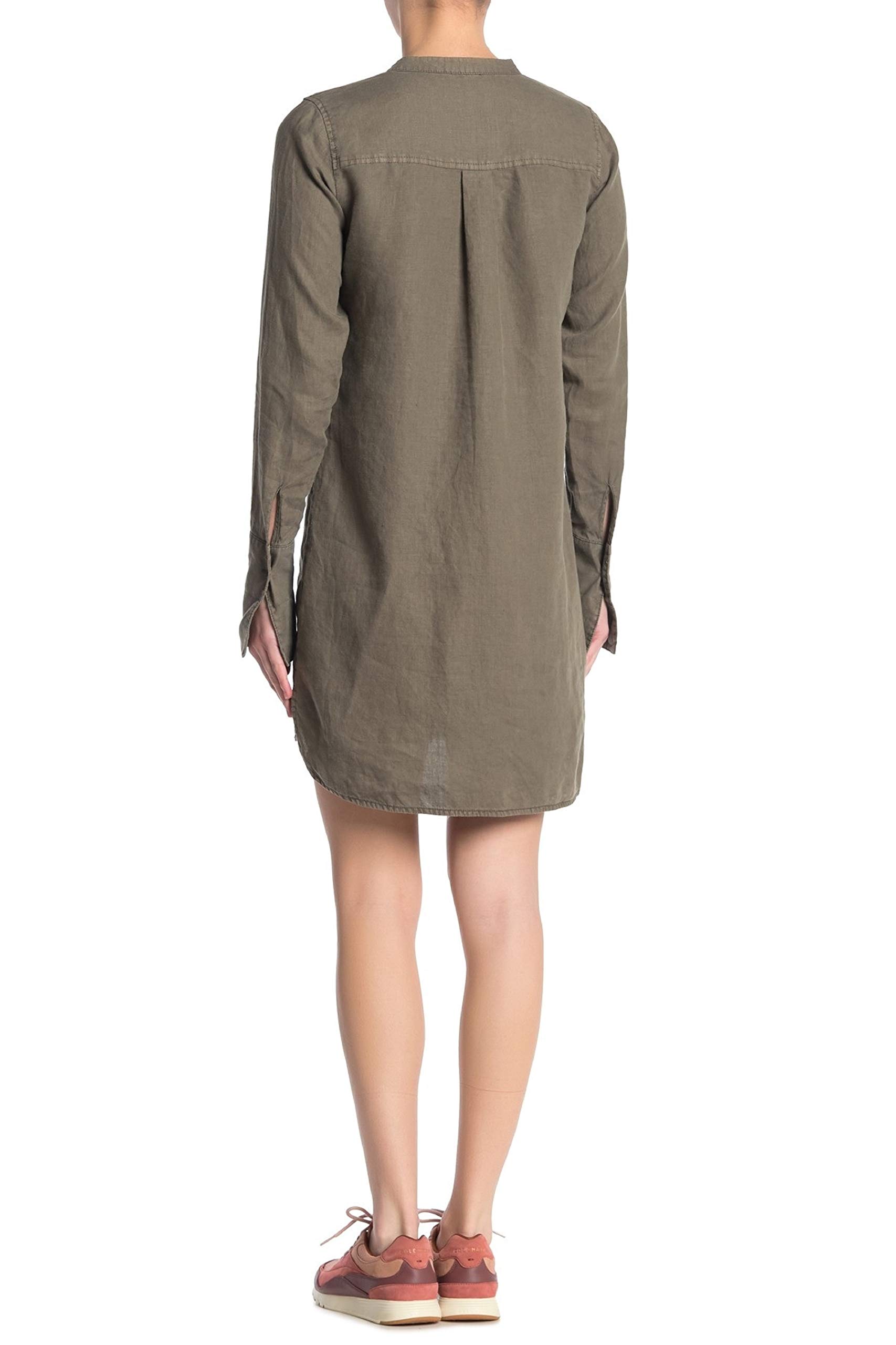Michael Stars Women's Linen Camo Print Dress - Size Small | Casual Summer Outfit for Beach, Vacation & Everyday Wear