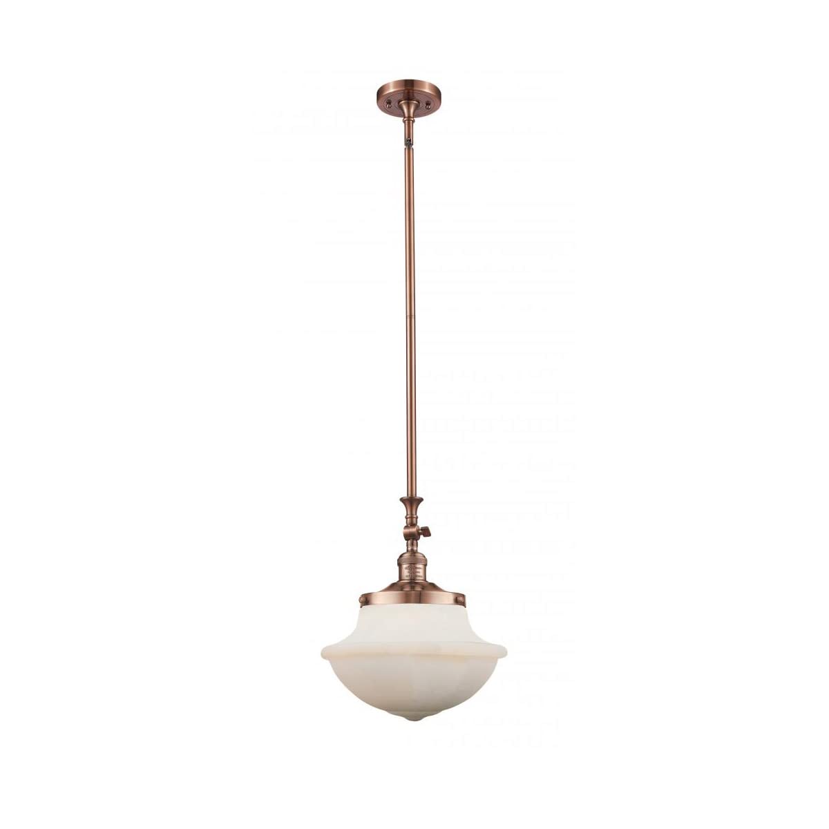 Oxford School House Collection 206-AC-G542W-LED Modern LED Pendant Light - Perfect for Kitchen Island, Dining Room, or Entryway Lighting