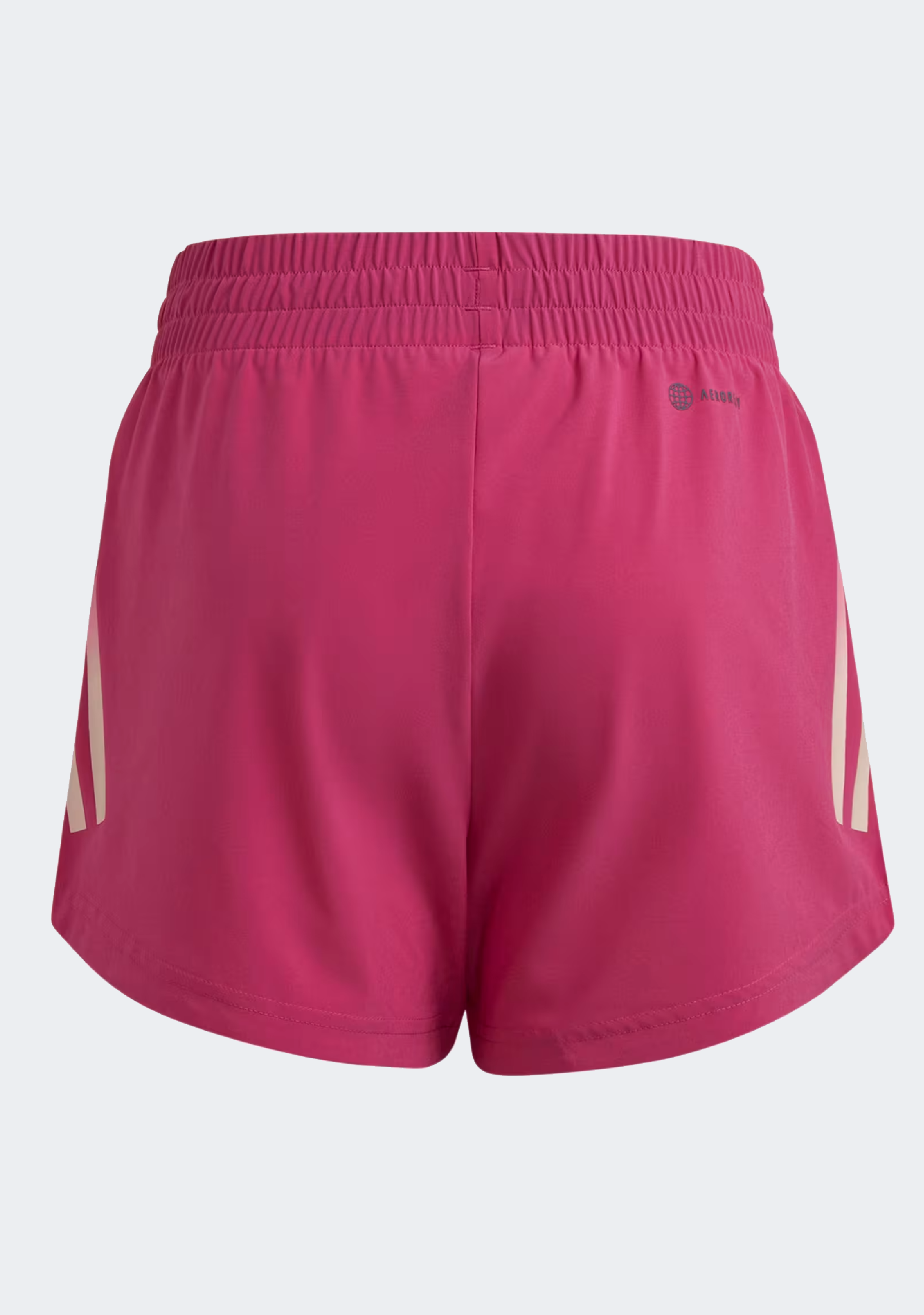 Adidas Junior Training Shorts for Girls - High Rise 3 Stripes Woven Athletic Shorts with AEROREADY Technology | Perfect for Gym, Running, Soccer & School Sports