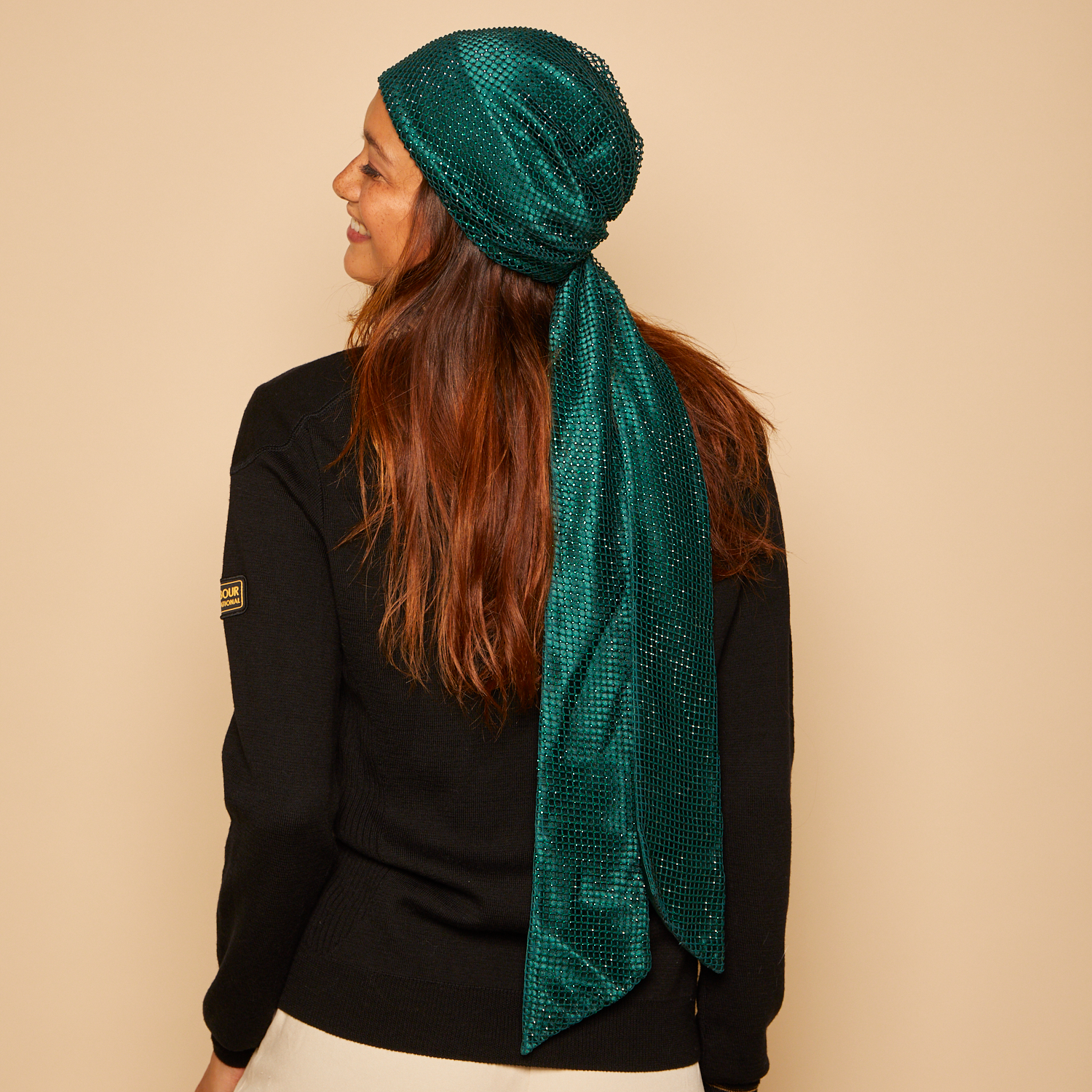 Gigi Crystal Mesh Headscarf - Elegant Rhinestone Hair Accessory for Women | Perfect for Weddings, Parties & Special Occasions