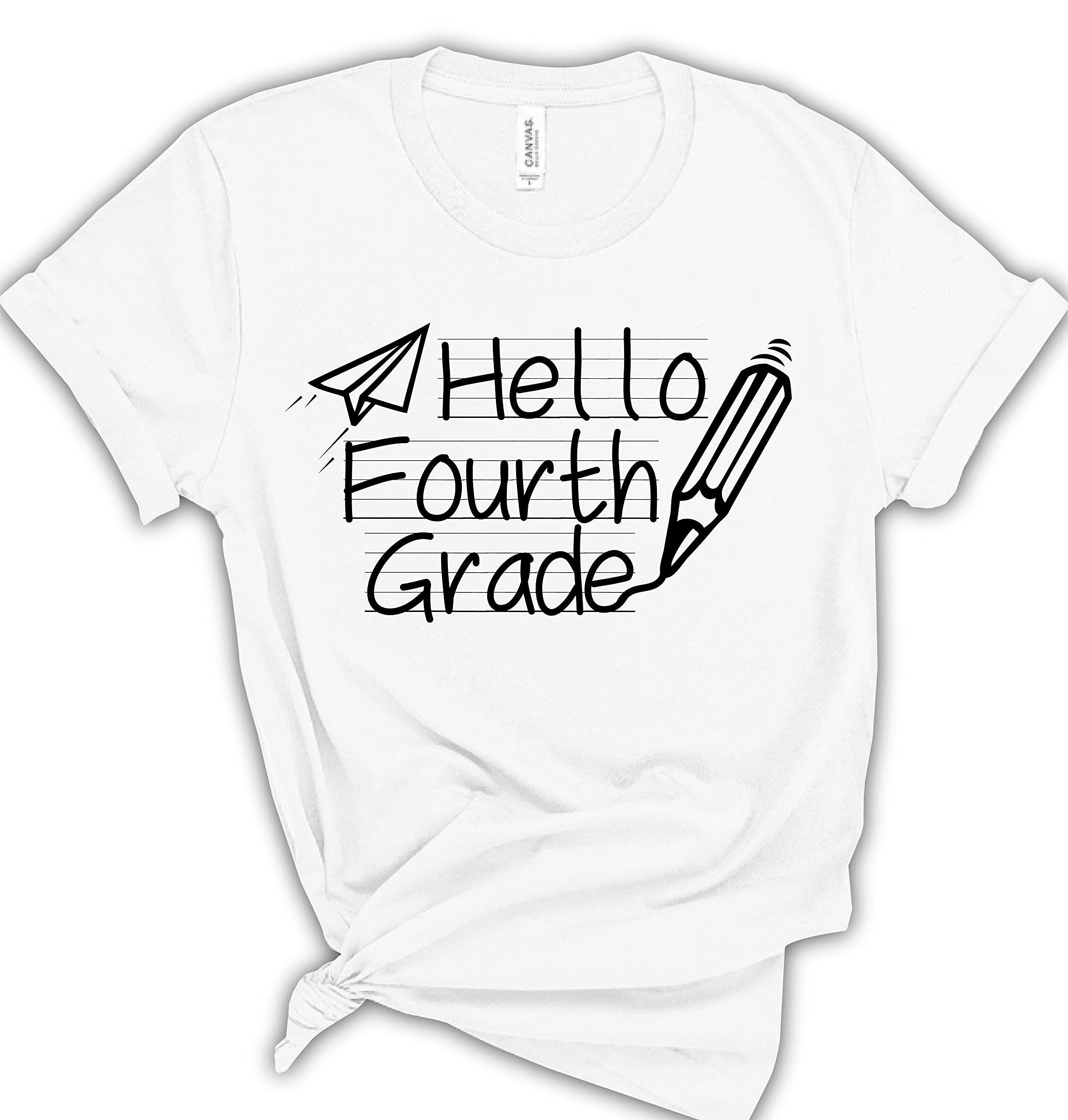 4th Grade Teacher T-Shirt - Back to School Graphic Tee for Women & Men - First Day of School Outfit - Casual Comfort Fit Cotton Shirt - Perfect for Classroom, Teacher Appreciation & School Events