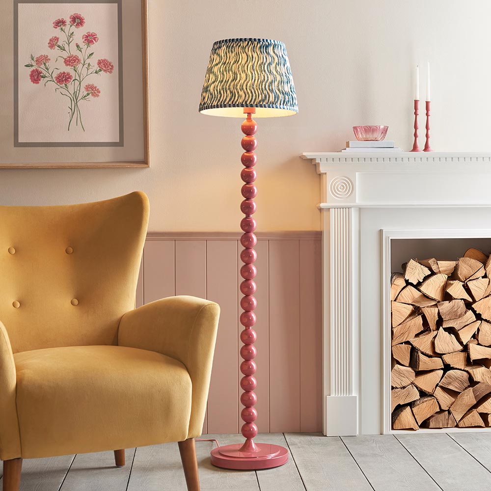 Auralis Ripple Floor Lamp with E27 Socket - Modern LED Standing Light for Living Room, Bedroom & Office - Adjustable Height in Multiple Finishes (Black, White, Bronze) - Perfect for Ambient Lighting & Home Decor