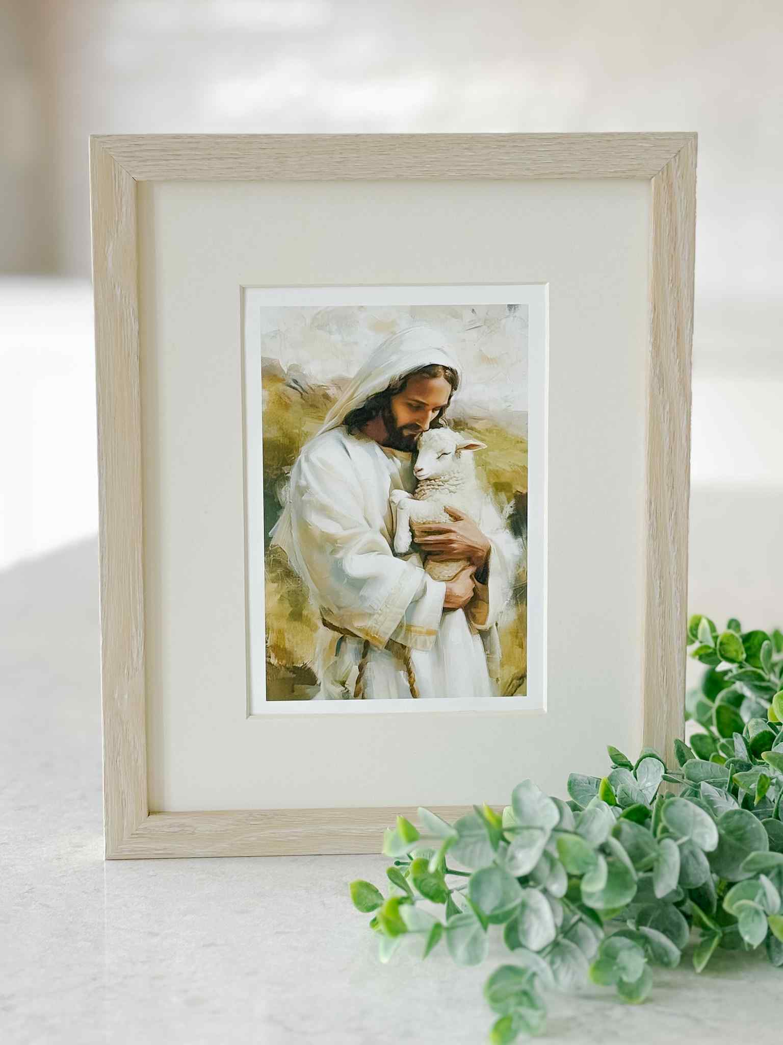 The Good Shepherd Print - Religious Wall Art Decor for Home, Church & Office - Inspirational Christian Gift for Holidays & Special Occasions