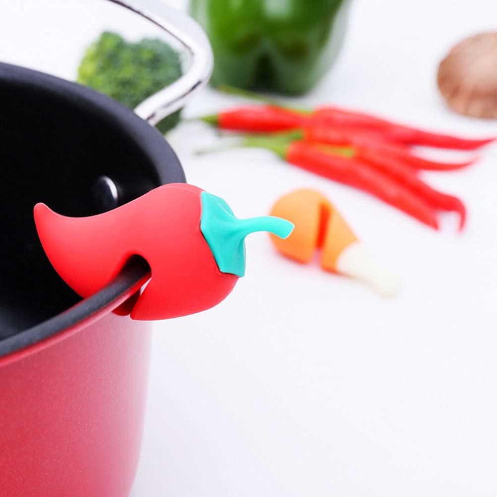 2-Pack Pot Lid Holder - Boil Over Stopper & Steam Releaser - Durable Kitchen Accessories for Cooking, Baking & Canning - Perfect Lid Stand for Pots, Pans & Pressure Cookers