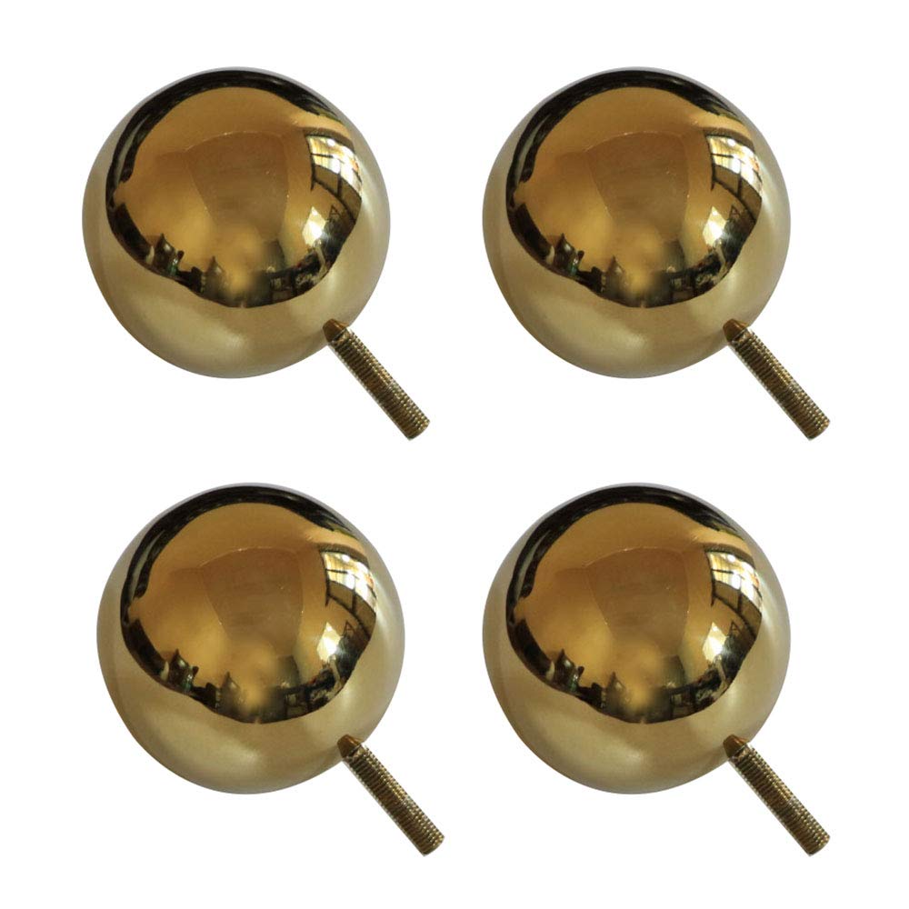 EZZON 12 Inch Round Gold Hollow Metal Furniture Legs - Sofa Legs, Coffee Table & Bathroom Cabinet Support Feet (Set of 4) - Perfect for Modern Home Decor & DIY Furniture Projects