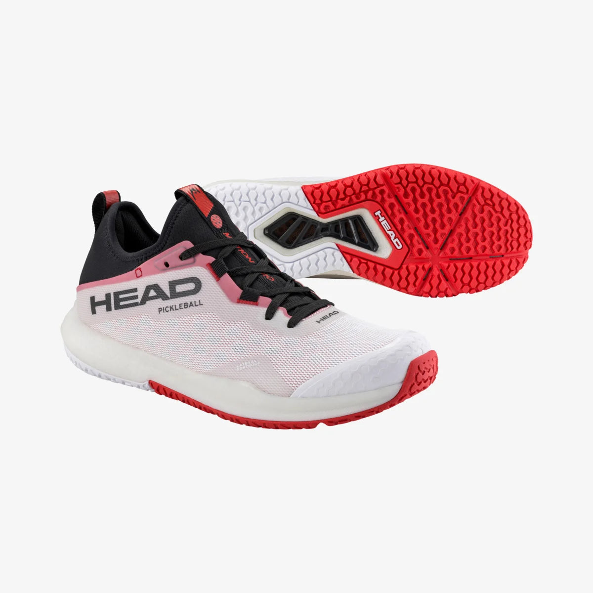 Men's Motion Pro Pickleball Paddle - Lightweight Carbon Fiber Racket with Comfort Grip (White/Red) - Perfect for Competitive Play & Recreational Pickleball Games