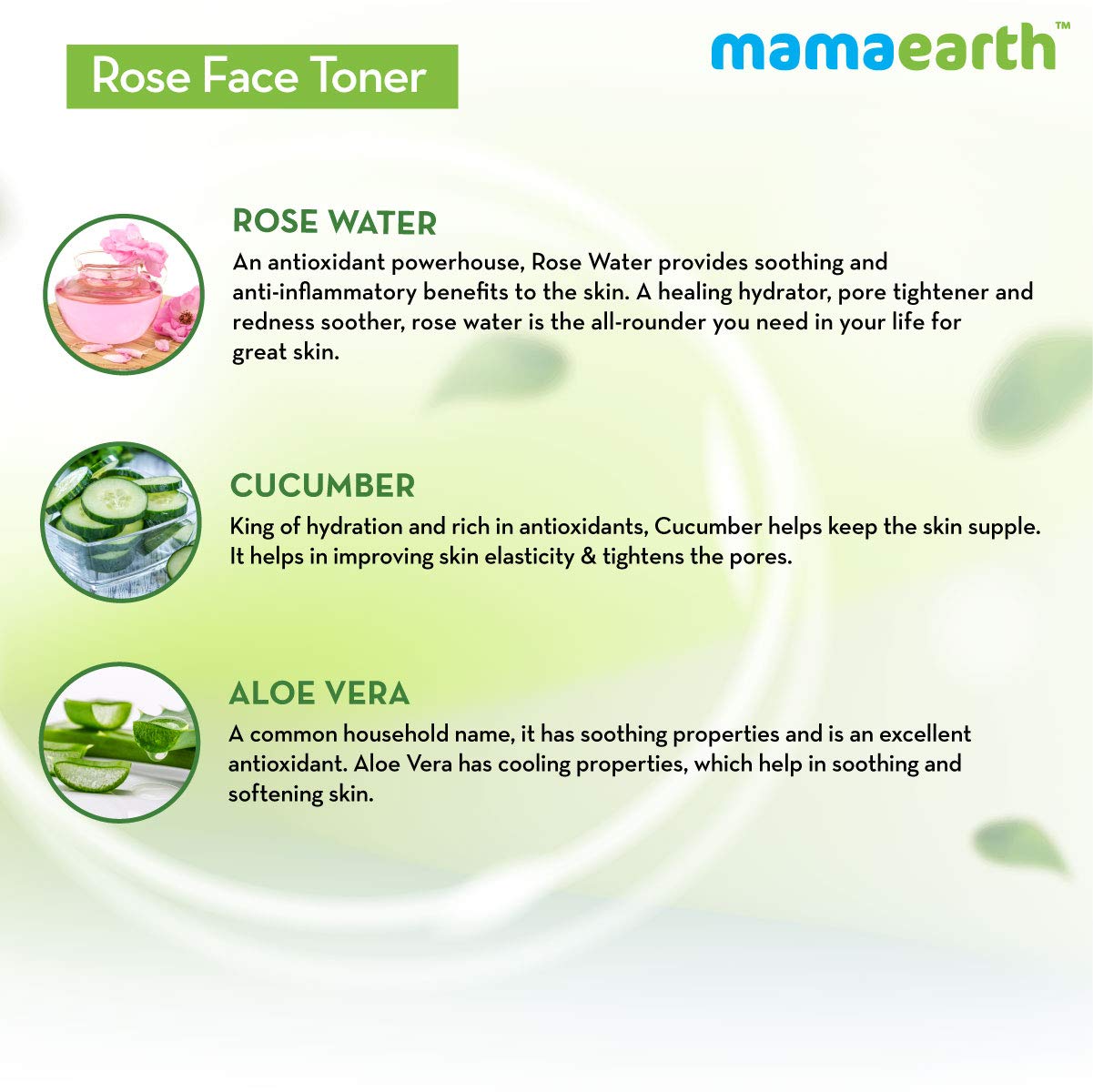 Mamaearth Rose Water Face Toner with Witch Hazel for Pore Tightening & Hydration - 200ml | Alcohol-Free, Soothing Facial Toner for Glowing Skin | Perfect for Daily Skincare Routine & Post-Cleansing Refreshment