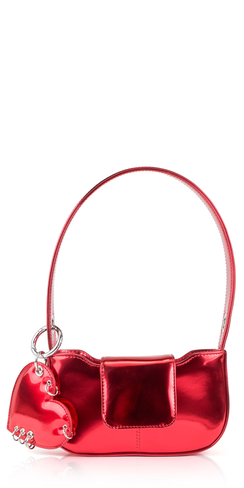 Dylan Metallic Red Crossbody Bag for Women - Stylish & Durable Purse for Work, Travel & Everyday Use