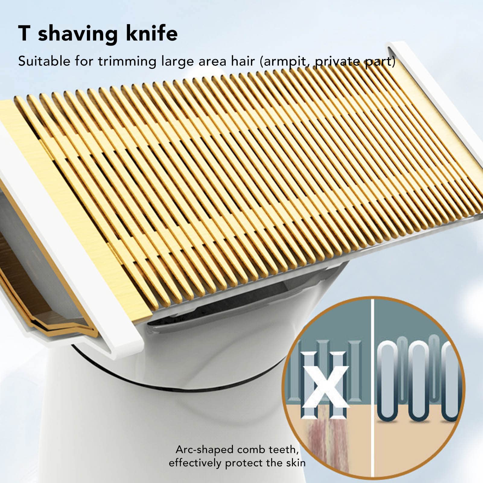 5-in-1 Rechargeable Women's Electric Hair Trimmer - Low Noise Pubic, Body, Face, Nose & Eyebrow Hair Clipper for Smooth Skin at Home or Travel