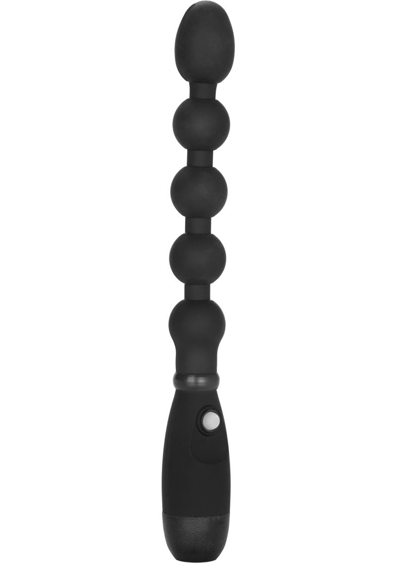 Booty Call Booty Bender Silicone Beaded Butt Plug - Black | Anal Pleasure Toy for Couples & Solo Play | Perfect for Sensual Massage & Intimate Exploration