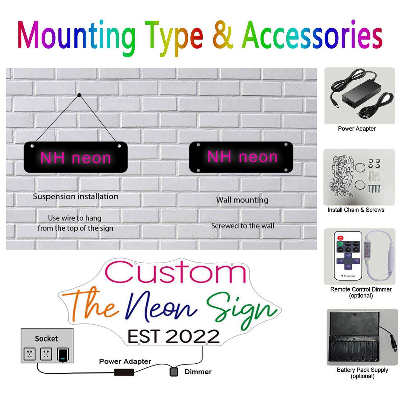 Custom LED Neon Signs - Personalized Wedding, Bedroom, Birthday Party Decor - 40