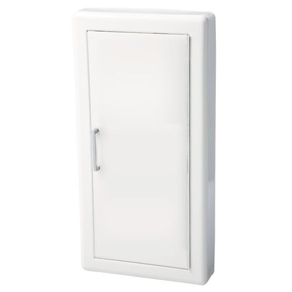JL Industries 1018S21 Ambassador Fire Extinguisher Cabinet - Solid Door with Pull Handle - Wall Mounted Safety Storage for Home, Office & Commercial Use