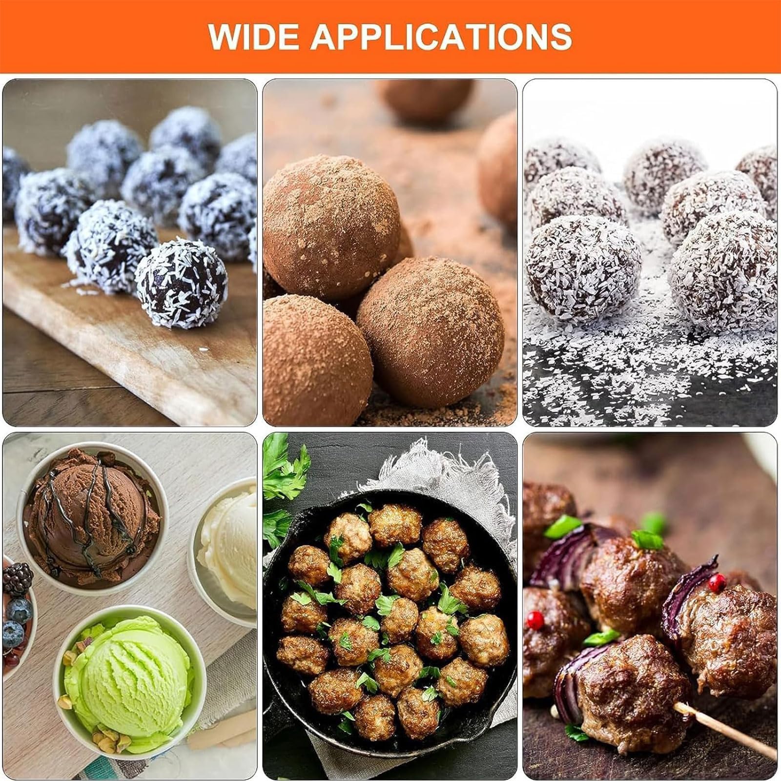 Versatile Kitchen Triple Meatball Maker - Stainless Steel Meatball & Fish Ball Maker Set for Home Cooking | Perfect for Meal Prep, Party Snacks & Family Dinners
