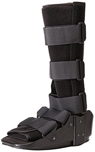 Medline Standard Short Leg Walker - Black, Medium - Adjustable Support for Foot & Ankle Injuries - Ideal for Post-Surgery Recovery & Mobility Assistance