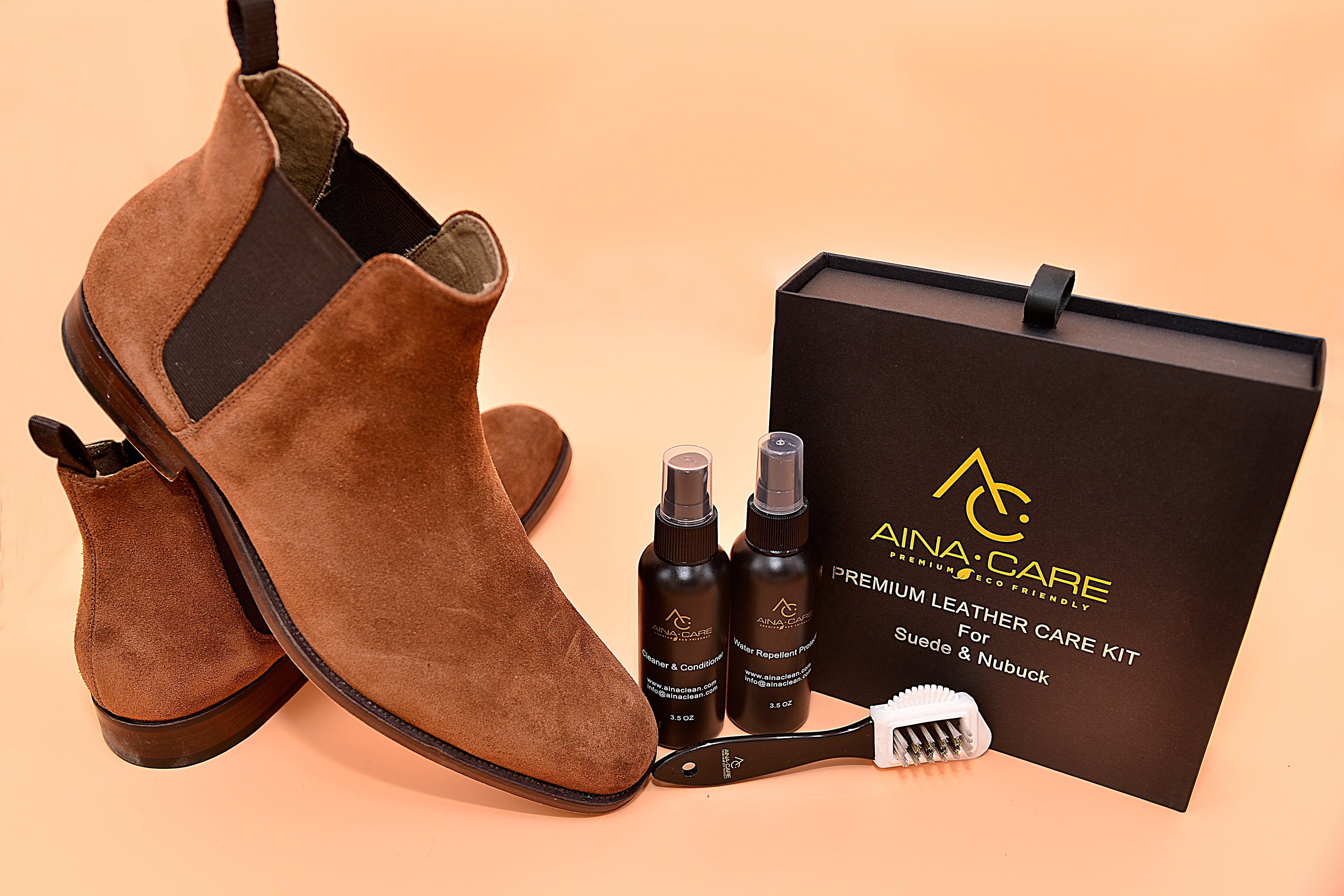 Premium Suede & Nubuck Cleaner Kit - Gentle Leather Shoe & Boot Cleaner for Suede, Nubuck & Fabric - Perfect for Sneakers, Handbags & Upholstery Cleaning