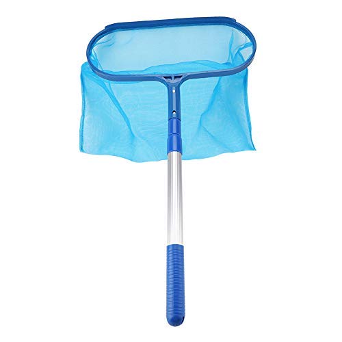 Professional Leaf Skimmer Net for Pools & Ponds - Heavy Duty Telescopic Pole with Fine Mesh - Perfect for Swimming Pool, Garden Pond & Hot Tub Cleaning - Essential Pool Maintenance Tool for Year-Round Use