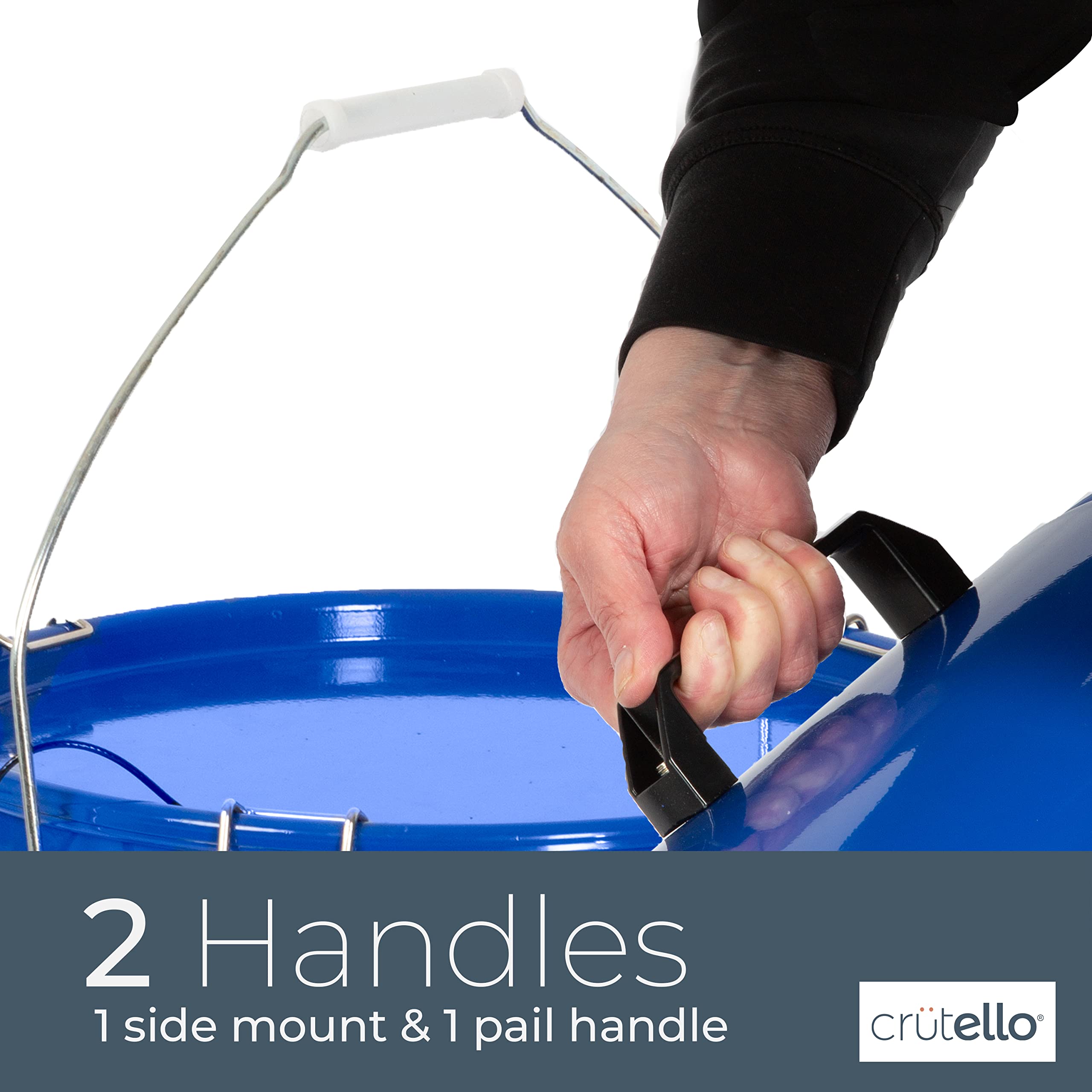 Crutello 6 Gallon Grease Disposal Bucket with Locking Lid - Safe Hot Oil Storage & Transport Container for Restaurants, Food Trucks & Home Kitchens - Perfect for Used Cooking Oil, Deep Fryer Oil & Grease Disposal