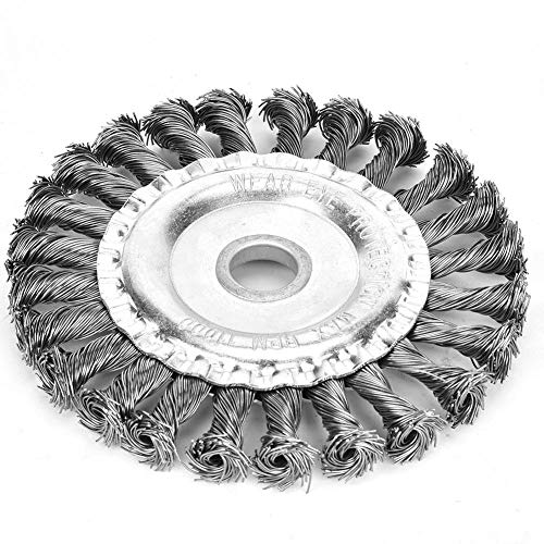 Stainless Steel Wire Wheel Brush - Heavy Duty Rust Removal Tool for Cleaning Hulls, Grinding Burrs, and Removing Welds | Perfect for Metalworking, Automotive Repair & Marine Maintenance